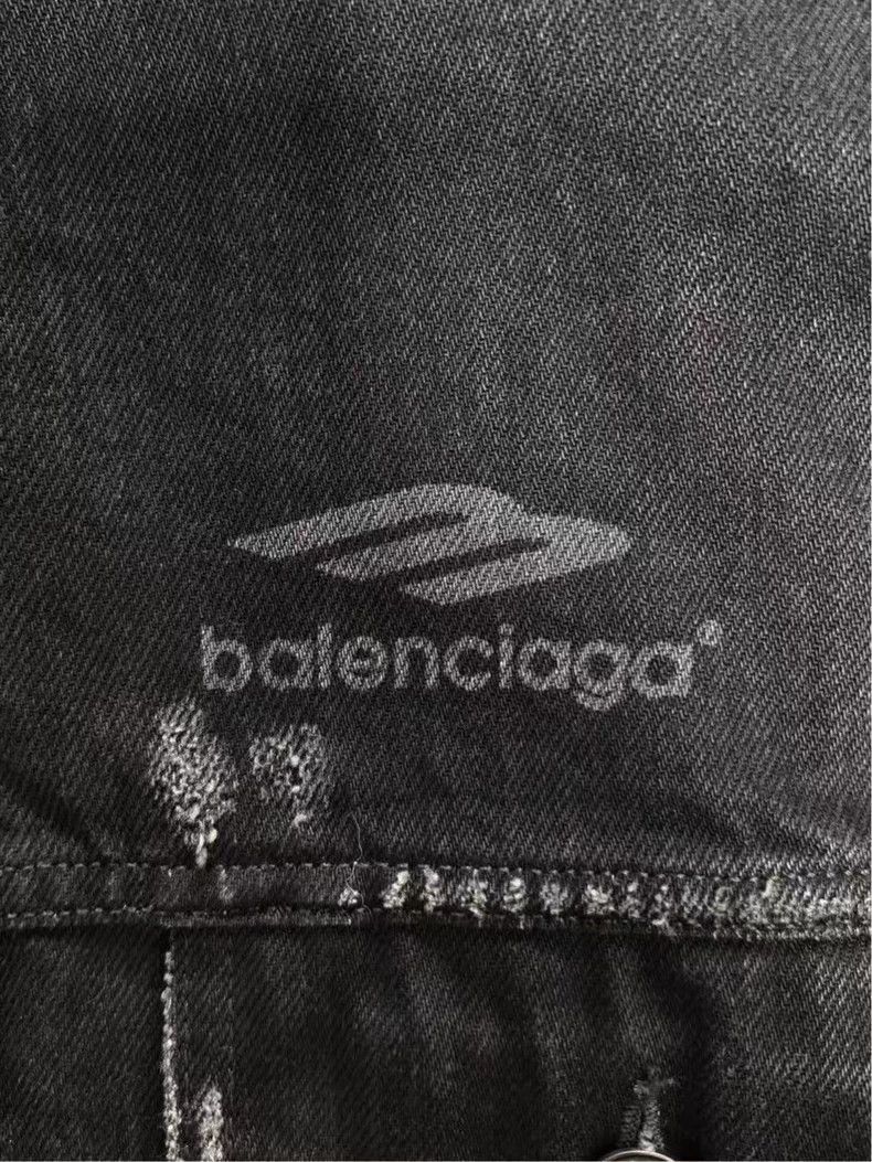 Balenciaga Balenciaga 22fw destroys 3Bsports denim jacket-2506 Size US XXS / EU 40 - 4 Thumbnail