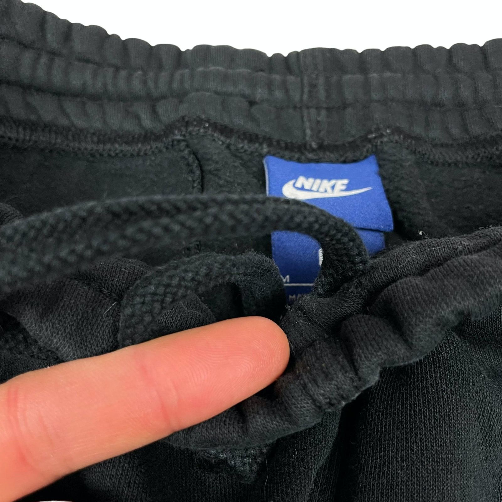 Nike Nike Men's Black Cotton Blend Drawstring Sweatpants Medium Size US 30 / EU 46 - 10 Thumbnail