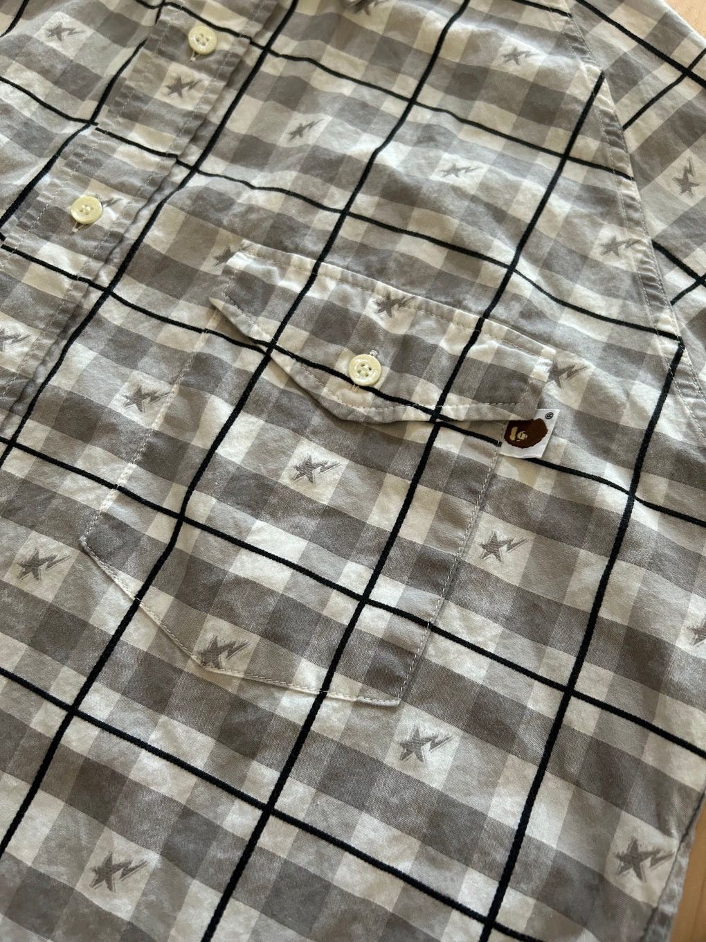 Bape A Bathing Ape Casual Button-down M Authentic Made in Japan Size US M / EU 48-50 / 2 - 2 Thumbnail