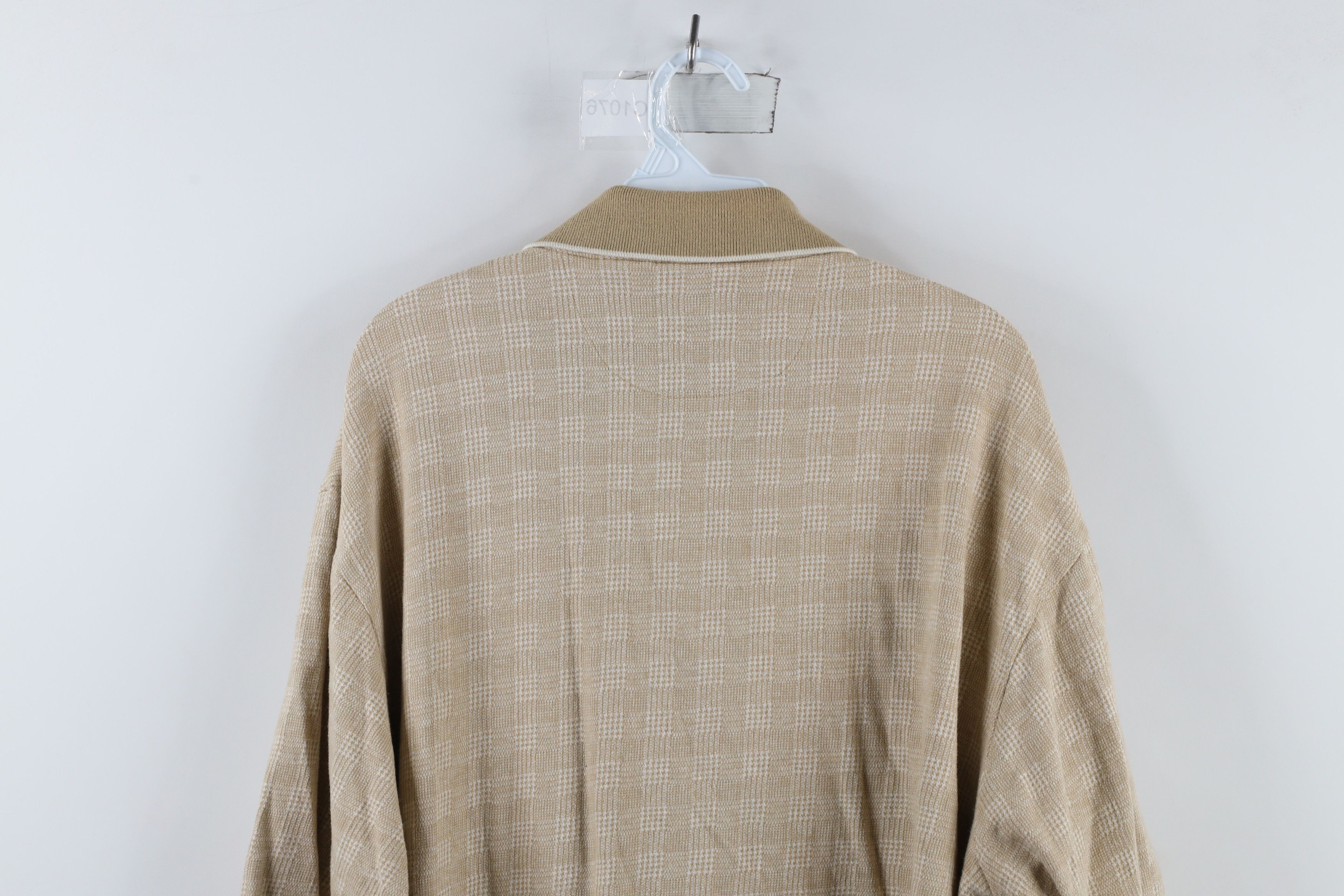 Vintage Vintage 90s Streetwear Houndstooth Collared Golf Polo Shirt Size US XL / EU 56 / 4 - 8 Thumbnail