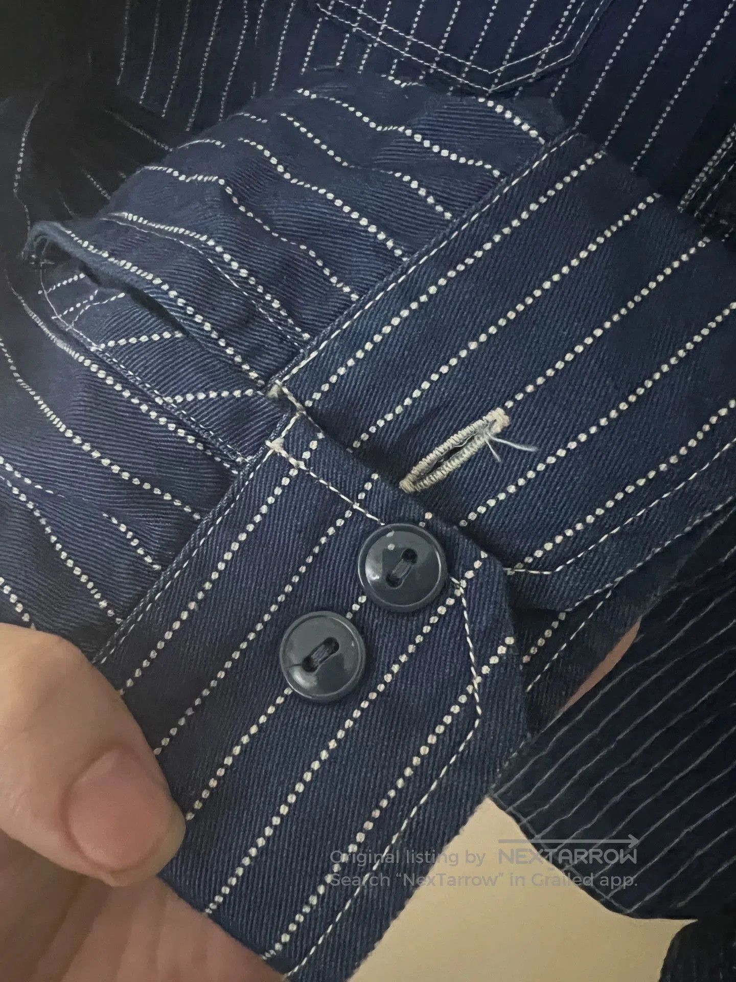 Studio D'Artisan StudioD'artisan Wabash Stripe Work Shirt. Size US L / EU 52-54 / 3 - 4 Thumbnail