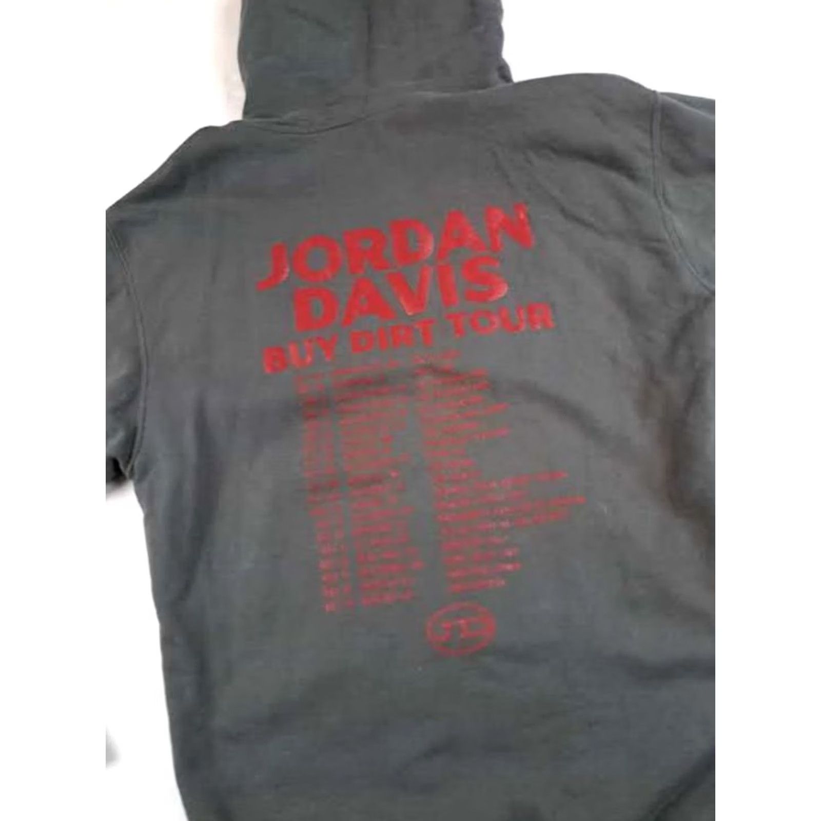 Vintage VINTAGE Jordan Davis Tour Hooded Sweatshirt Men M Gray Drawstring Pullover Music 26in long 22in pit to pit Size US M / EU 48-50 / 2 - 3 Thumbnail