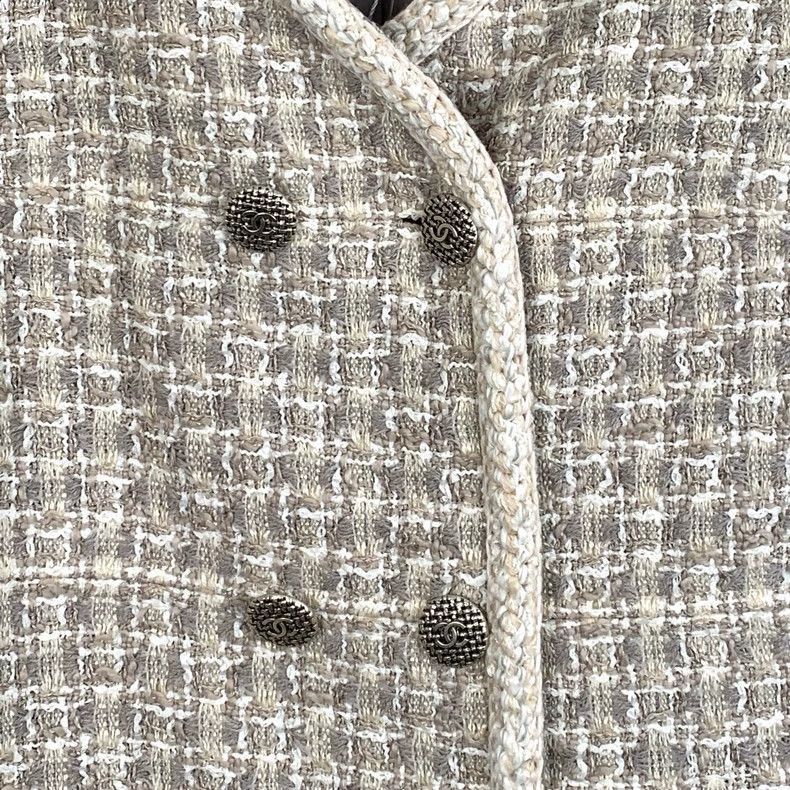 Chanel Chanel Grey Doublebreasted Long Coat -2505 Size US XL / EU 56 / 4 - 4 Thumbnail