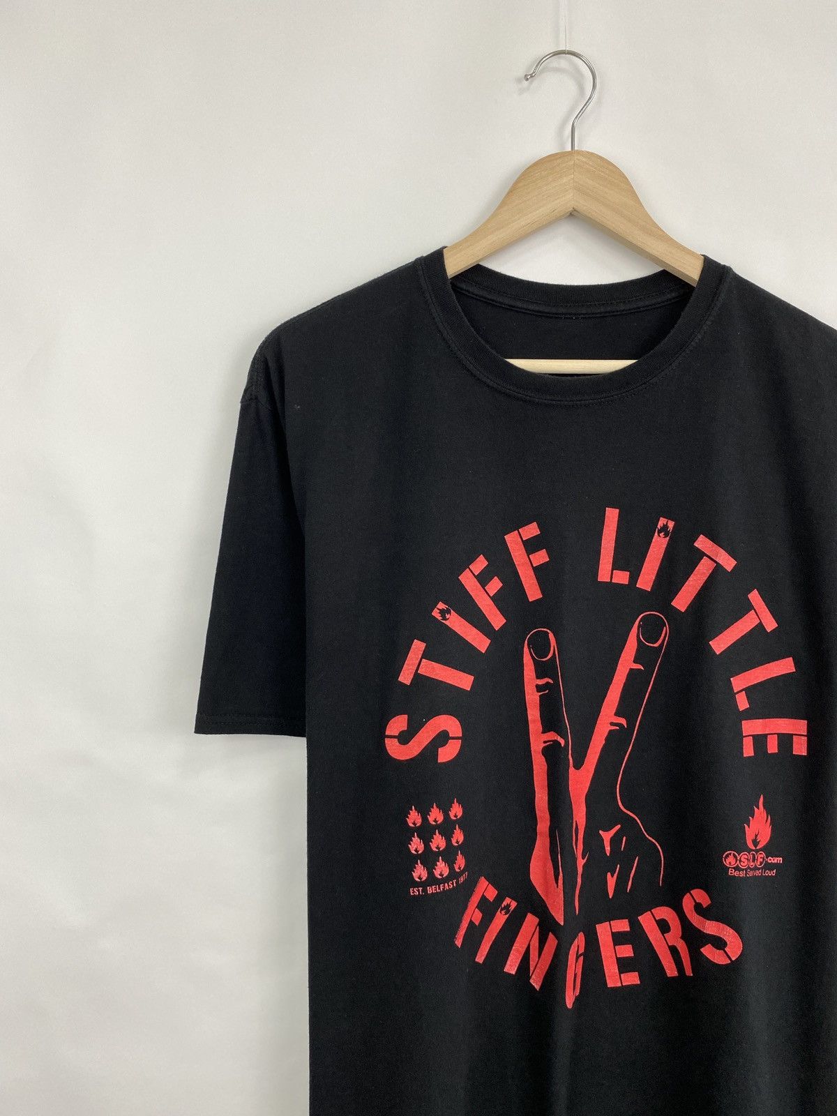 Band Tees Vintage Stiff Little Fingers Punk T-shirt Rare Retro Hype Size US XXL / EU 58 / 5 - 2 Thumbnail