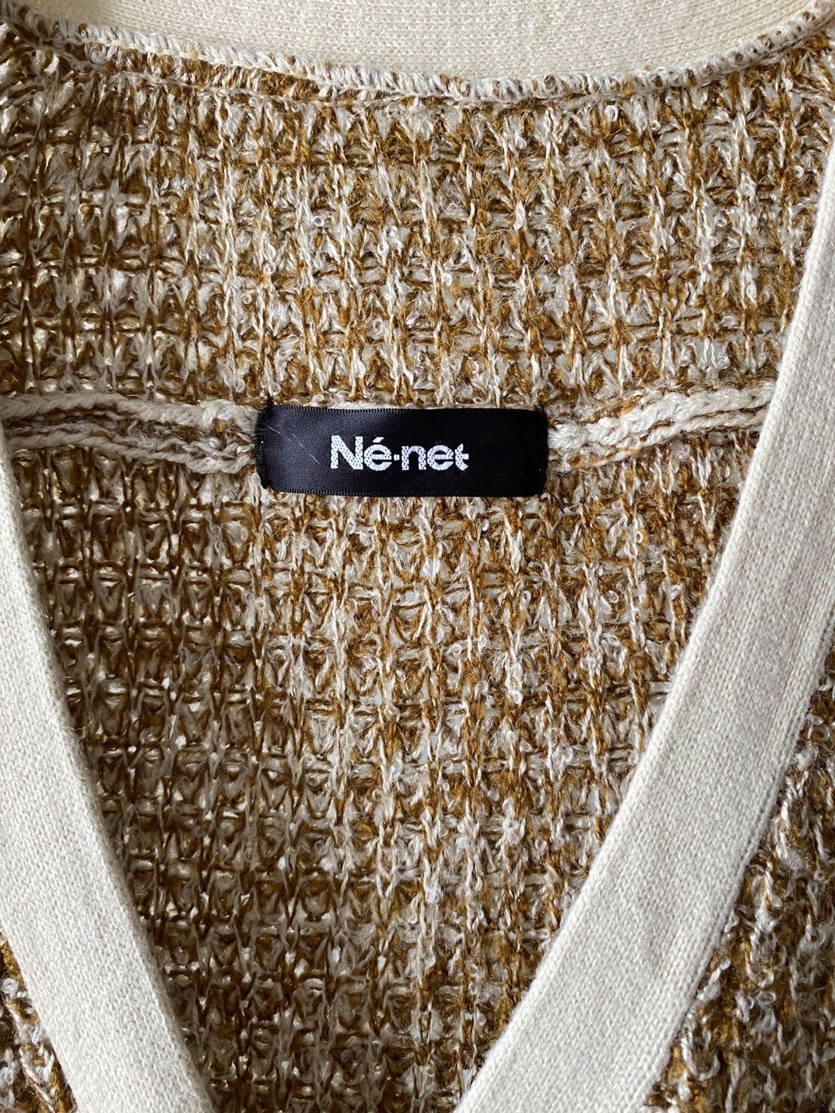 Ne-Net Né-net Brown Knit Cardigan Size XS / US 0-2 / IT 36-38 - 3 Thumbnail