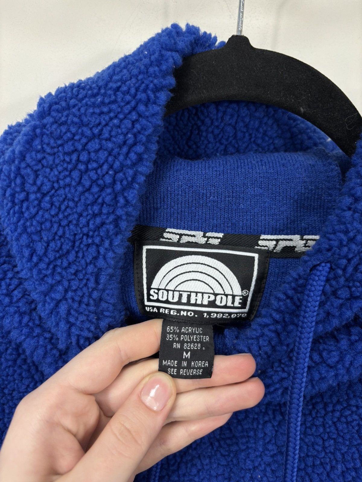 Southpole Vintage Southpole Y2K Big Embroidered Logo Teddy Hoodie Size US M / EU 48-50 / 2 - 13 Thumbnail