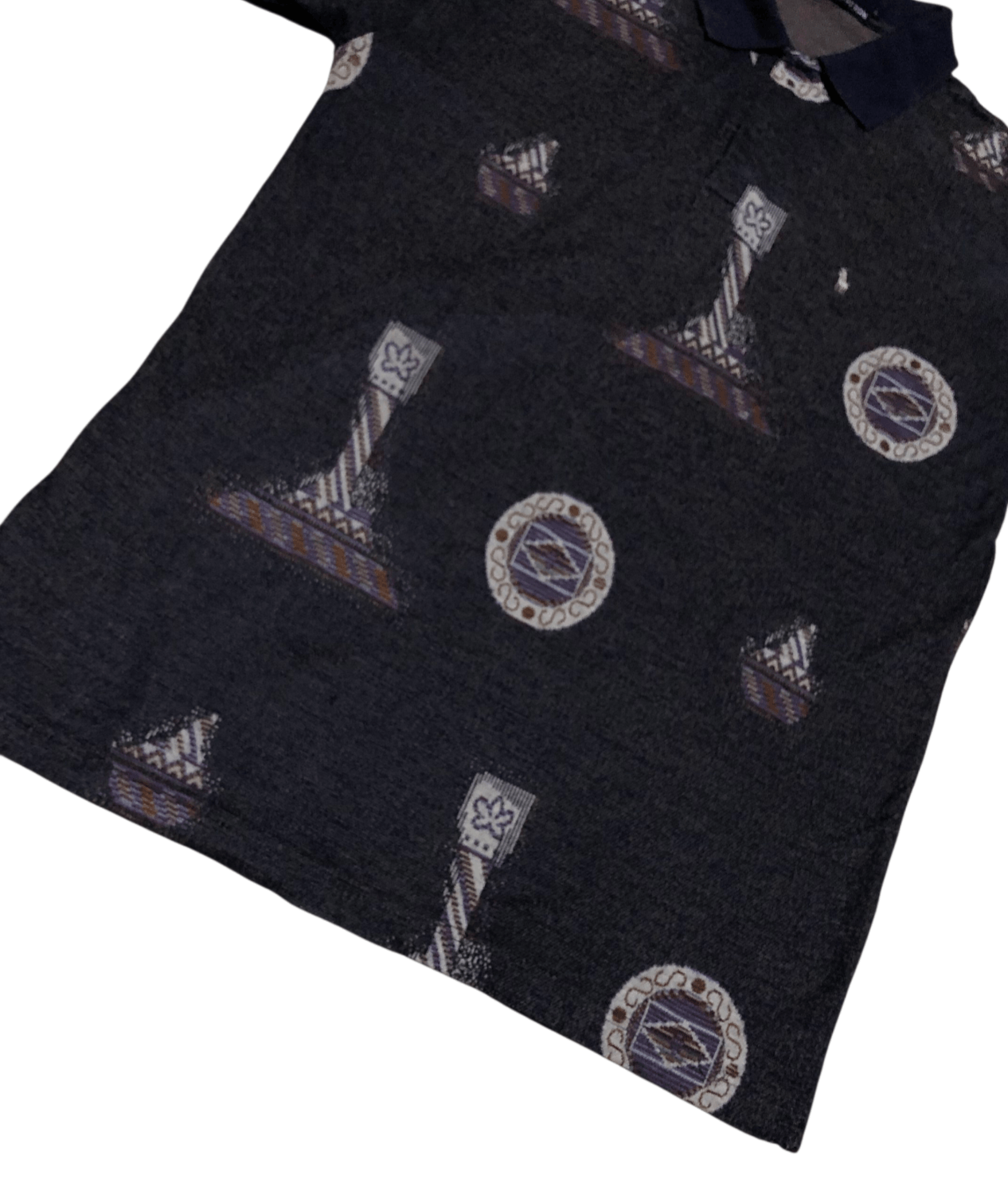 Polo Ralph Lauren VINTAGE RARE Polo Ralph Lauren Tribal Print Knit Polo Shirt Size US M / EU 48-50 / 2 - 9 Thumbnail