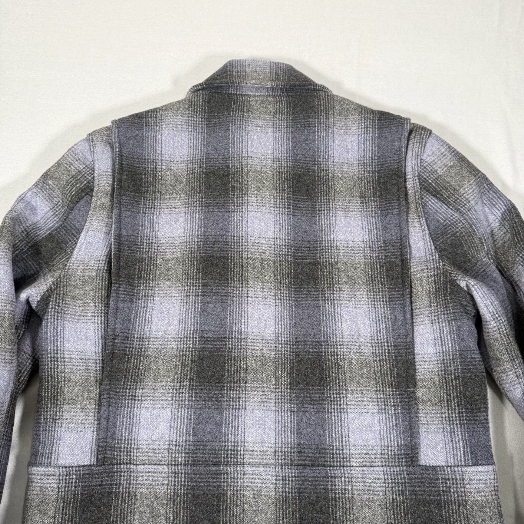 Taylor Stitch Taylor Stitch Jacket Mens 38 Gray Wyatt Plaid Wool Quilted Zip Up Lined Detroit Size US XXS / EU 40 - 7 Thumbnail