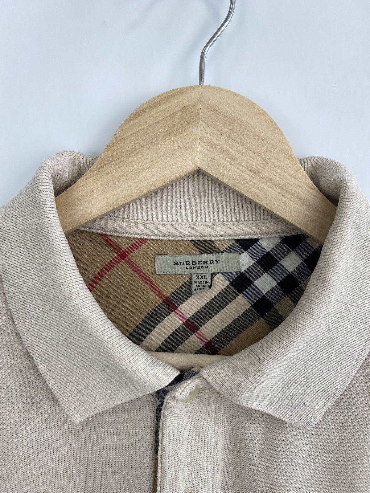 Burberry 🇬🇧 Vintage Burberry Polo T-Shirt Retro Rare Hype Y2K Size US XL / EU 56 / 4 - 5 Thumbnail