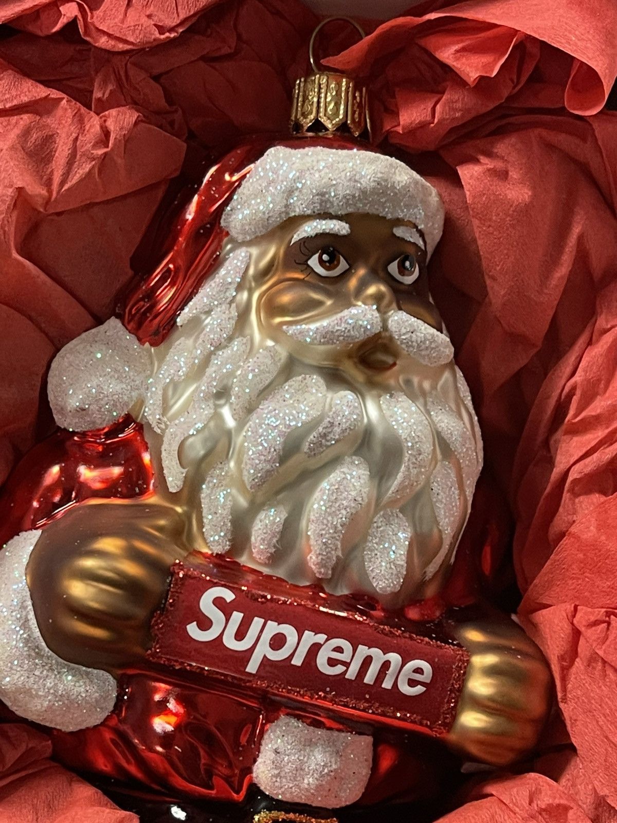 Supreme Santa Ornament FW18 Red Brand New