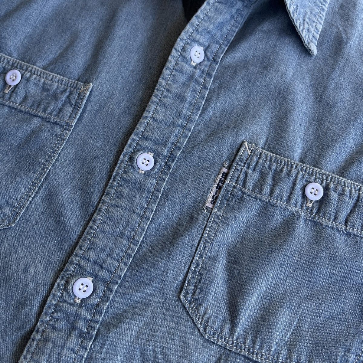 Blue Blue Japan Vintage Blue Blue Japan Denim Work Shirt Size US M / EU 48-50 / 2 - 3 Thumbnail