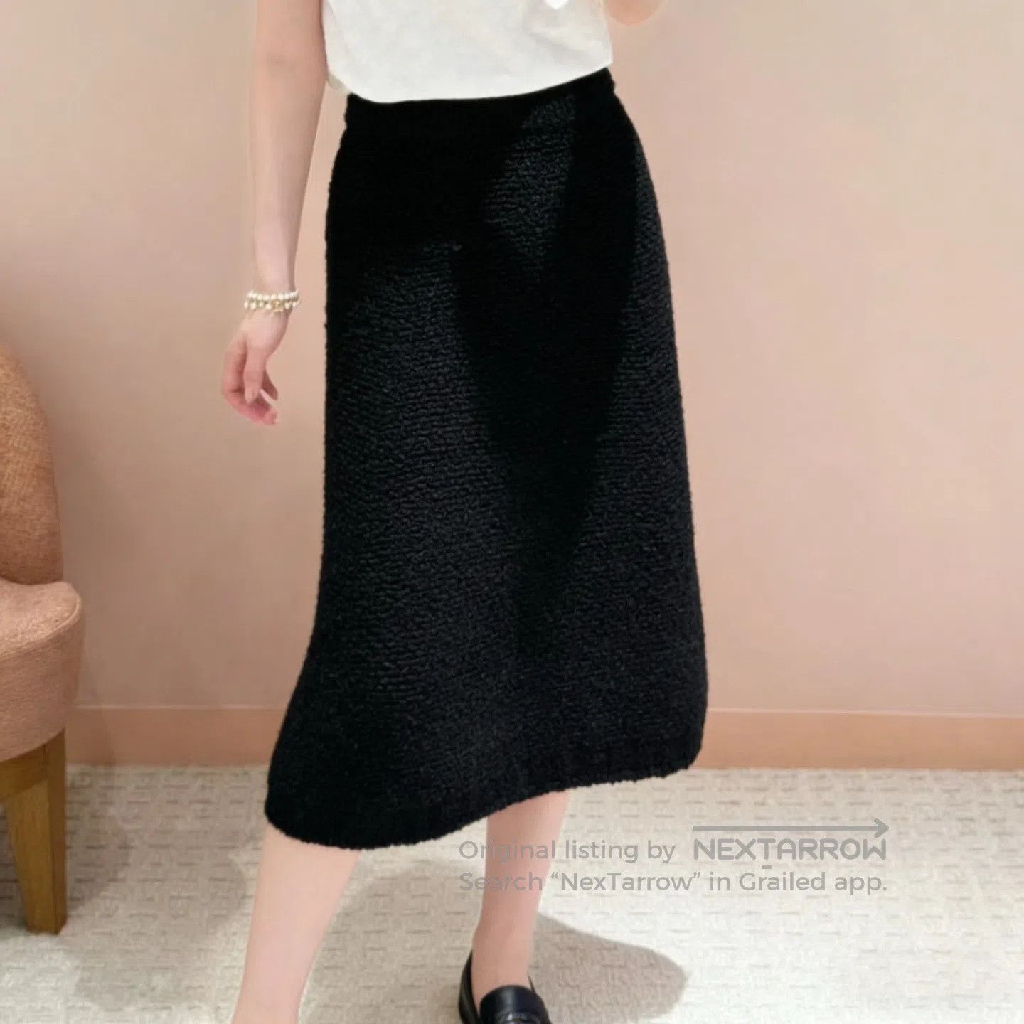 Prada Prada Triangle Logo Solid Mid-Length Knit Maxi Dress| Size 37" - 8 Thumbnail