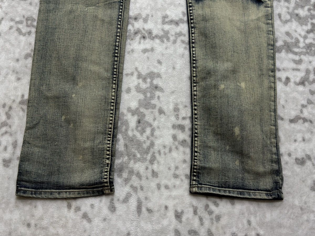 PPFM PPFM Multi Zipper Distressed Mud Wash Denim Jeans Slim Fit Size US 32 / EU 48 - 7 Thumbnail