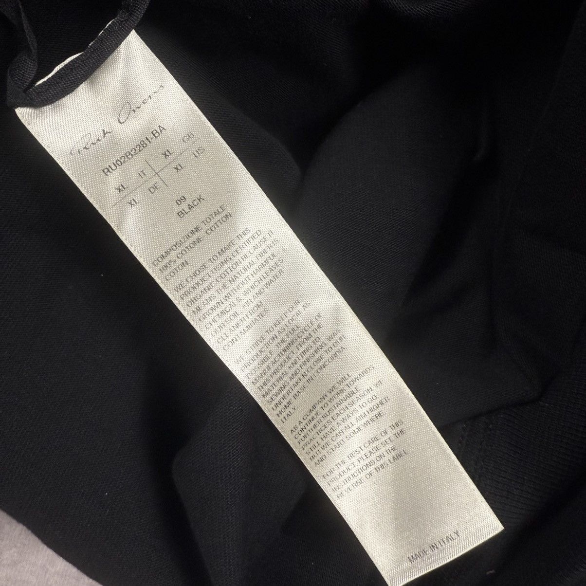 Rick Owens Rick Owens FW/22 Front Pockets ‘Black’ Zip Hoodie Size US XL / EU 56 / 4 - 5 Thumbnail