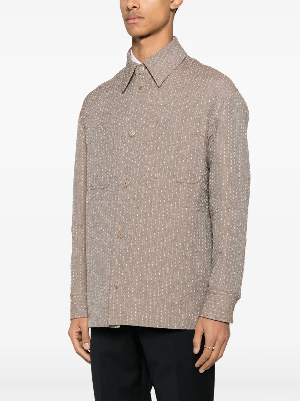 Fendi o1B3y1r0526 Jacket in Beige Size US M / EU 48-50 / 2 - 2 Thumbnail