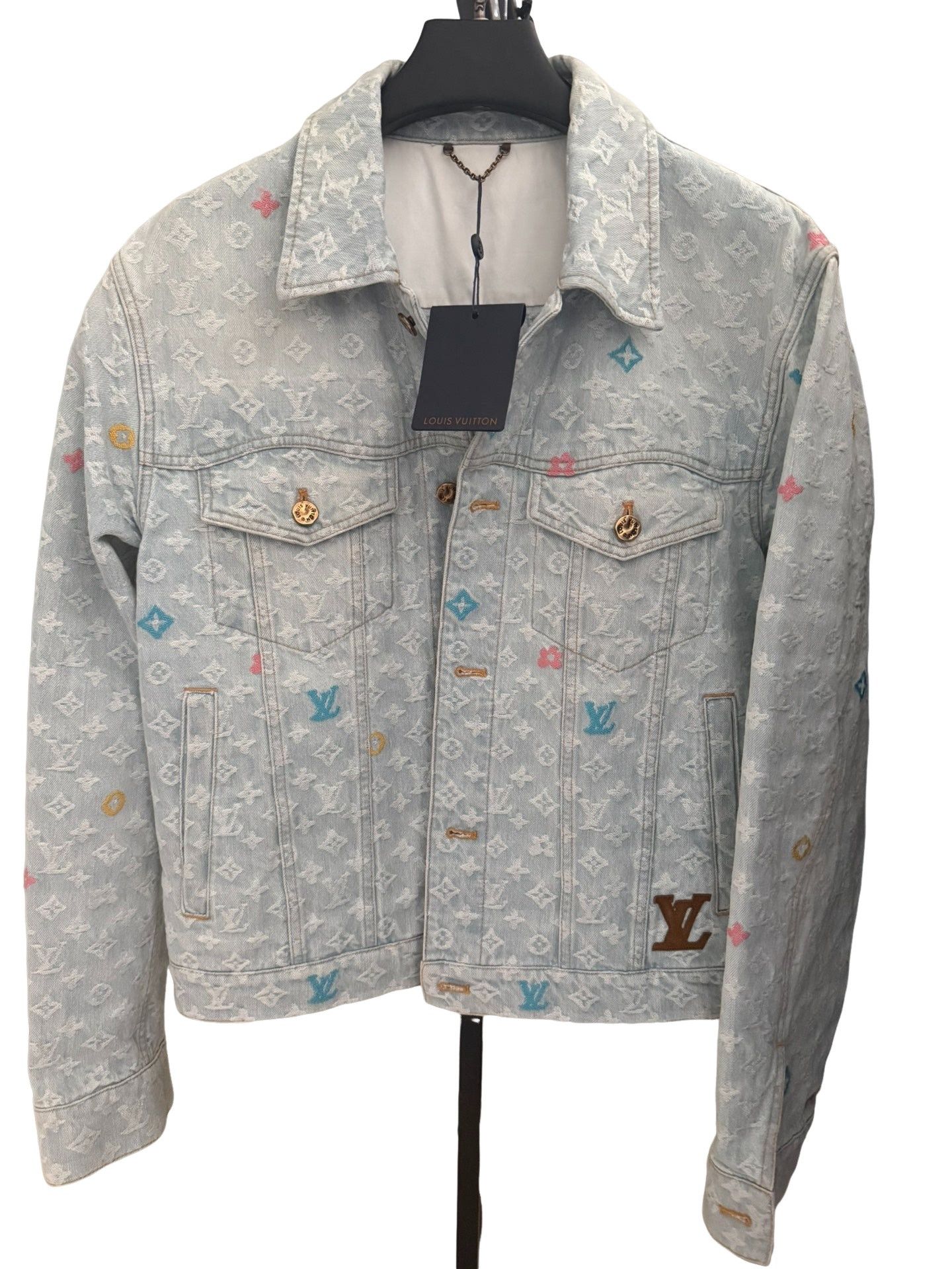 Louis Vuitton Louis Vuitton Tyler SS24 Craggy Monogram Denim Jacket EU 48 Size US M / EU 48-50 / 2 - 1 Thumbnail