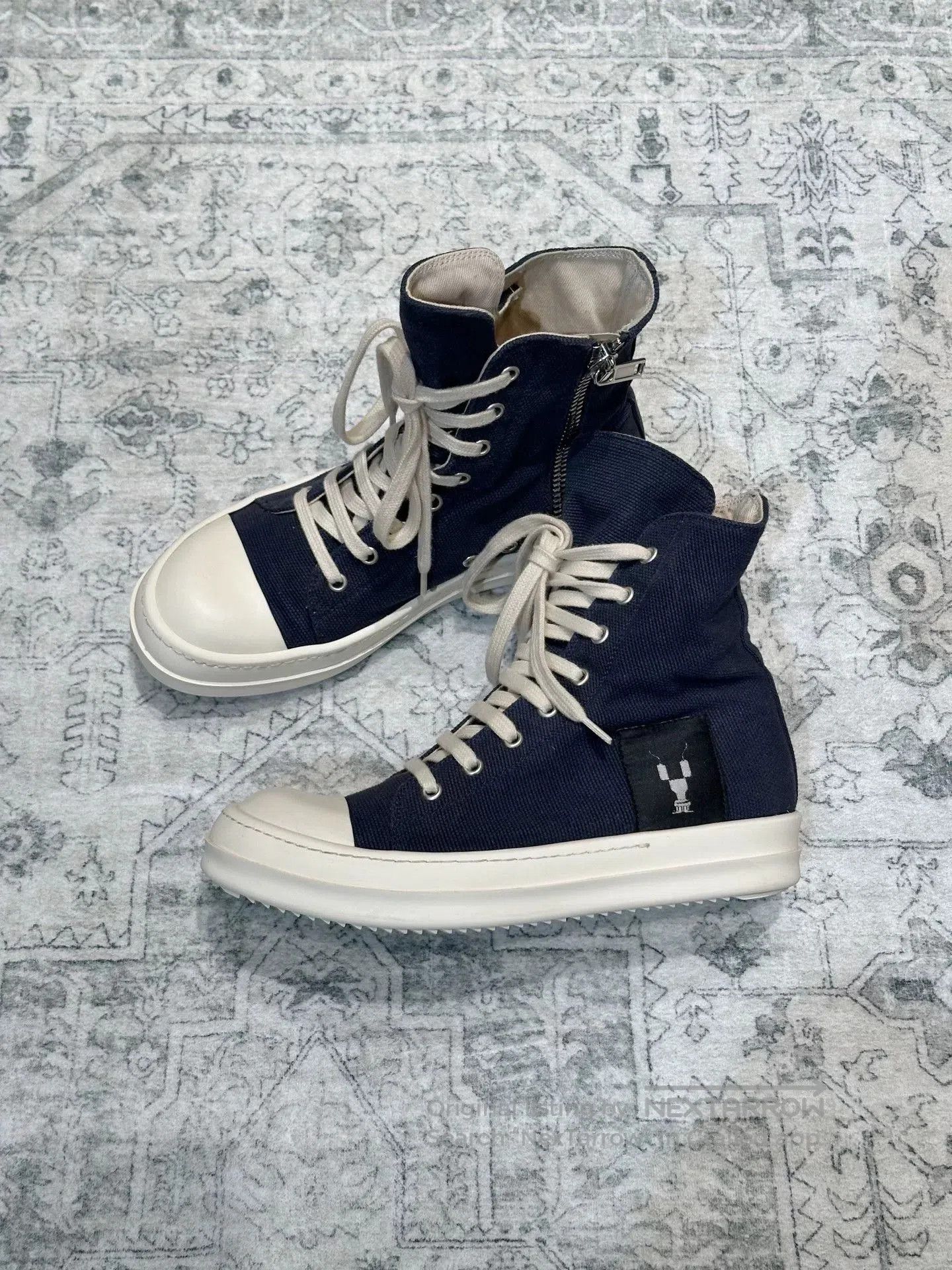 Rick Owens Drkshdw Rick Owens DRKSHDW Canvas High-Top. Size US 7 / IT 37 - 4 Thumbnail