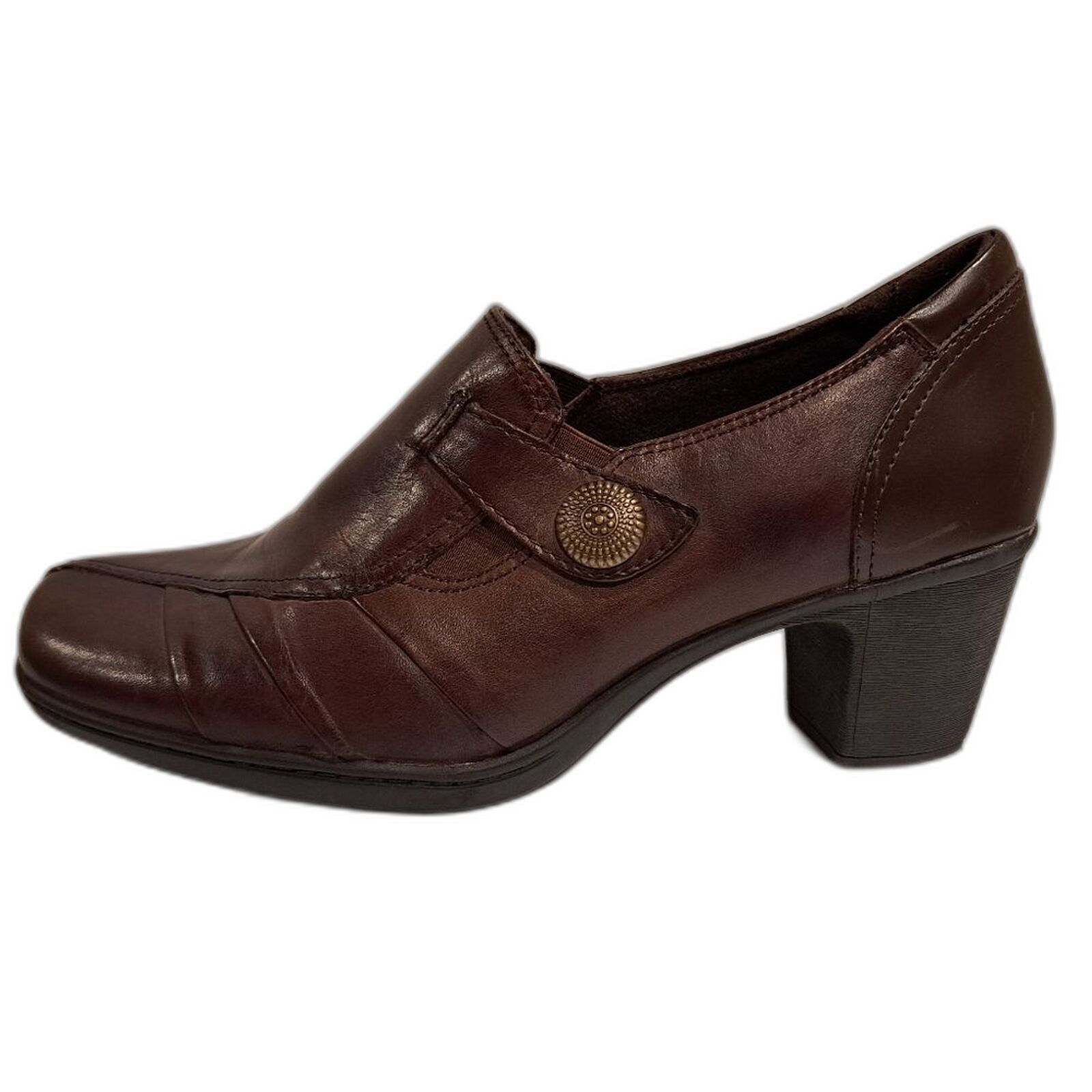Other Earth Origins Marla 3 leather slip-on loafer heels shoe 10 M Size US 10 / IT 40 - 4 Thumbnail