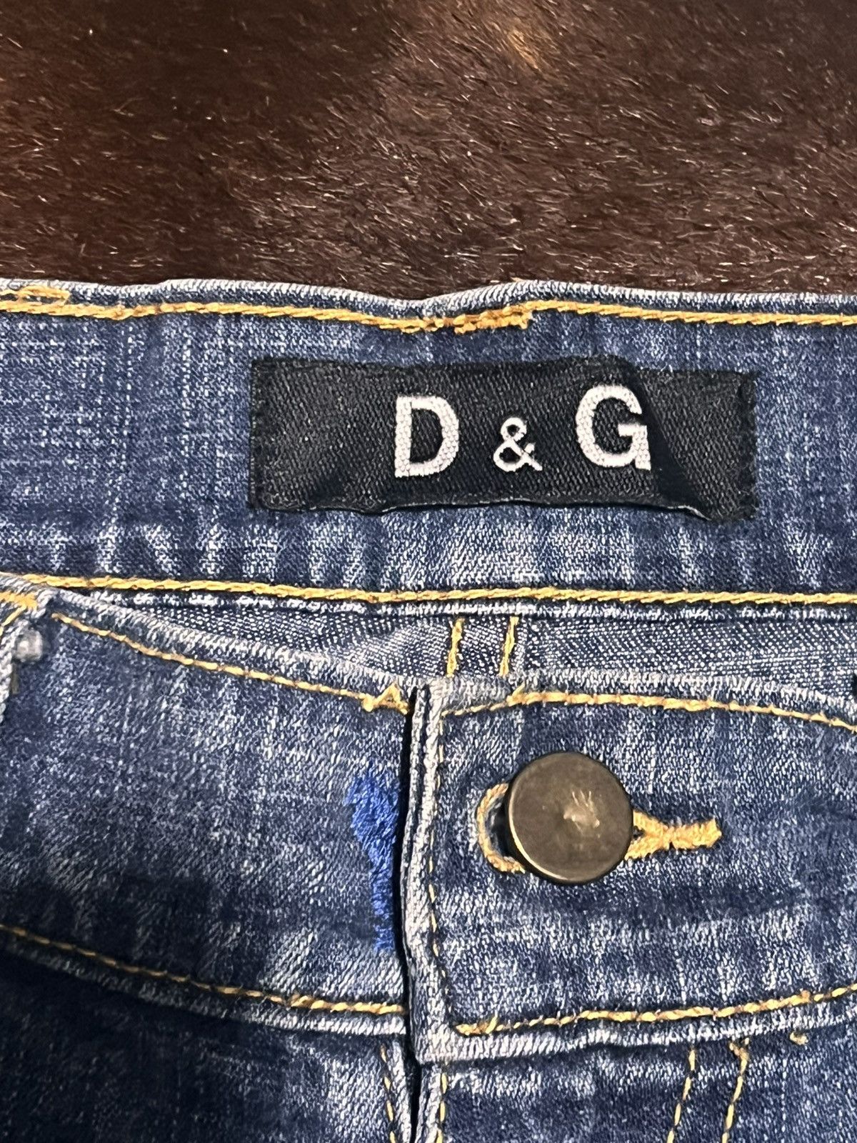 Dolce & Gabbana Vintage Dolce and Gabbana distressed double waisted jeans Size US 29 - 5 Thumbnail