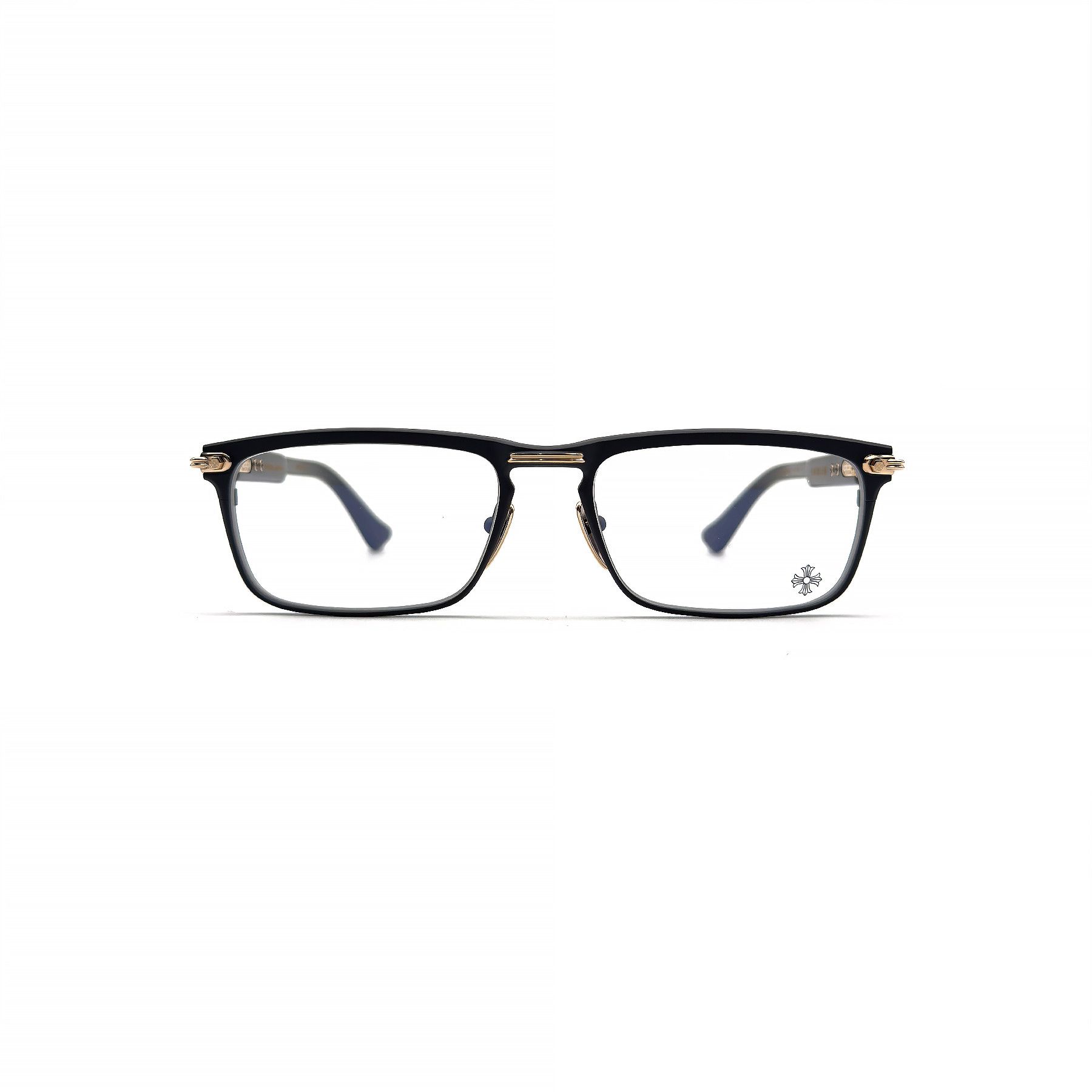 Chrome Hearts Chrome Hearts YOU'RE LATE BK/GP Cross Glasses Frame Size ONE SIZE - 2 Thumbnail