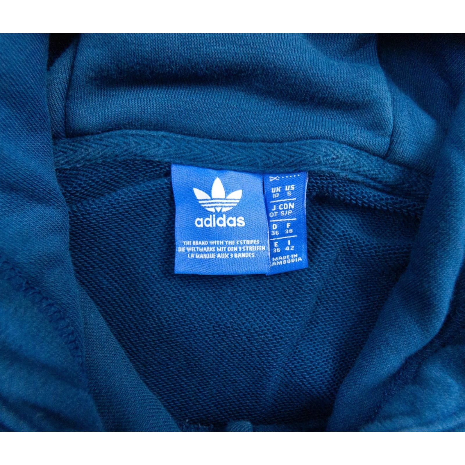 Adidas Adidas Women's Hoodie Hoodie Pullover Trefoil Blue Small Regular Fit Front Logo 90s? No—Oops. Size S / US 4 / IT 40 - 7 Thumbnail