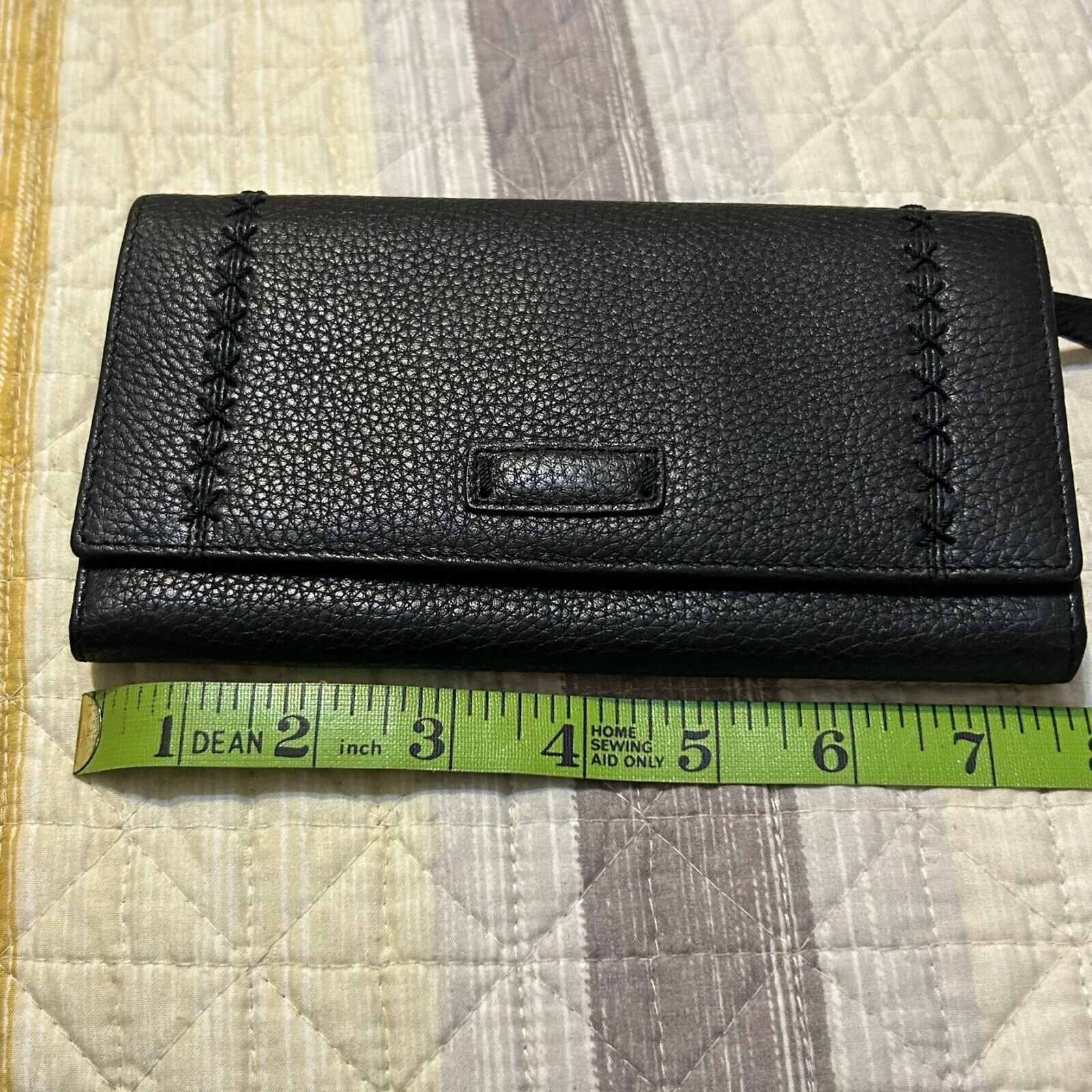 Kansai Yamamoto Kansai Yamamoto Femme Bifold Wallet Black Leather 8x4.5" Size ONE SIZE - 12 Thumbnail