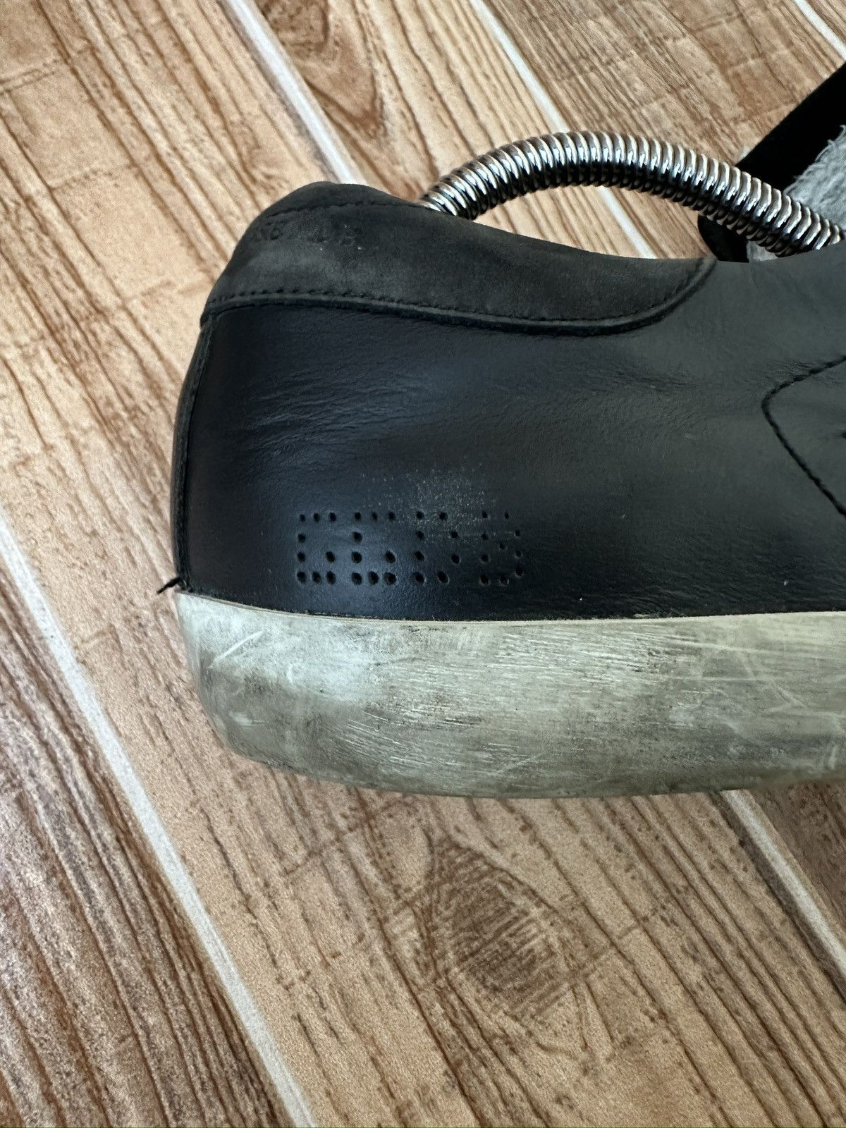 Golden Goose Golden Goose Superstar Black Leather Suede Lowtop Sneaks Size US 9 / EU 42 - 23 Thumbnail