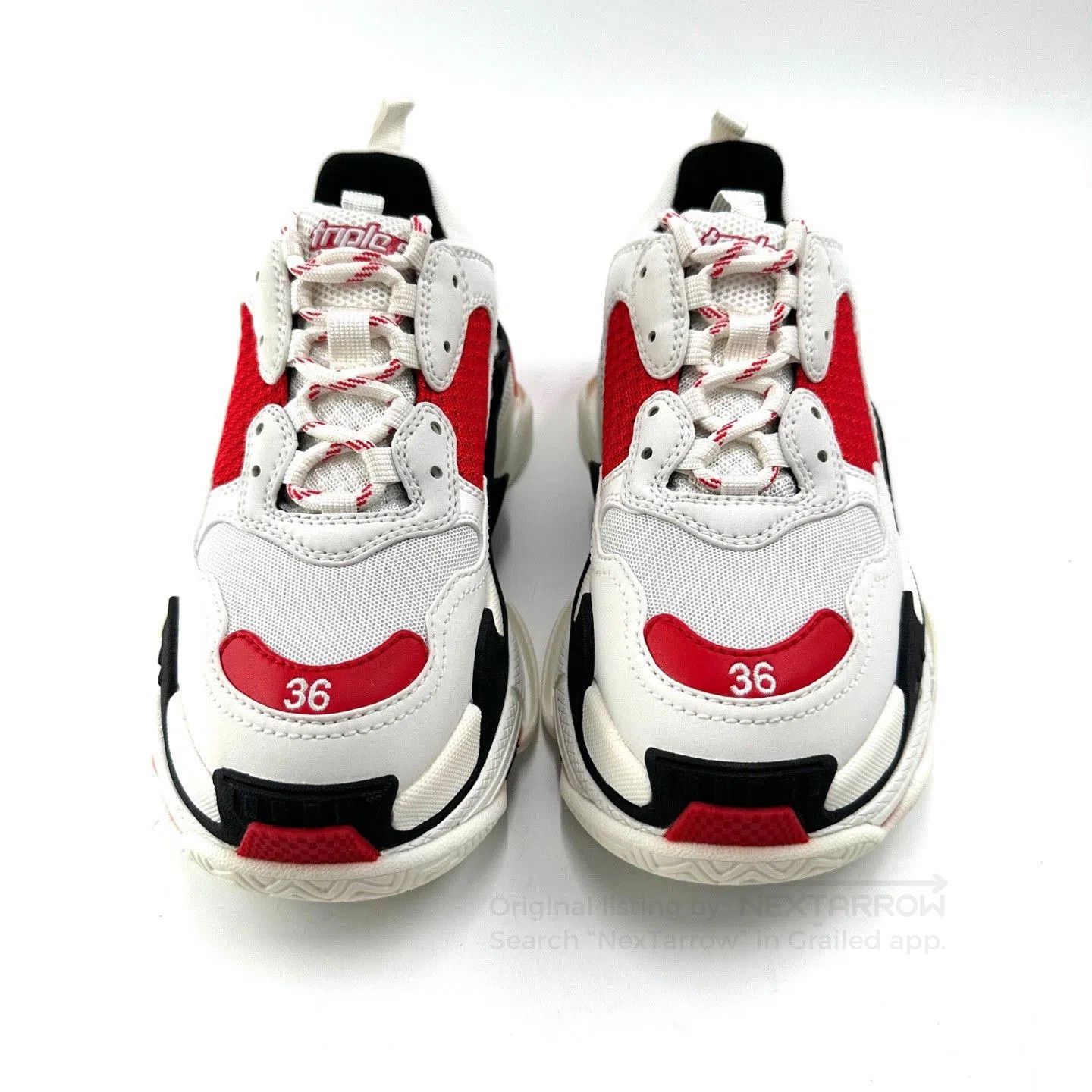 Balenciaga Balenciaga Triple Gray Red Women's Dad Shoes 36. Size US 5 / IT 35 - 3 Thumbnail