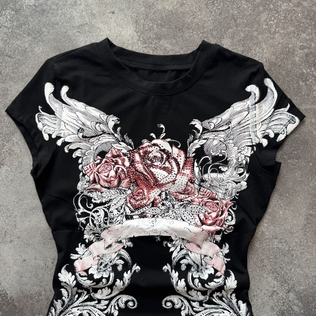 If Six Was Nine Amazing Y2K Super Sexy Gothic Rave T-Shirt Size S / US 4 / IT 40 - 3 Thumbnail