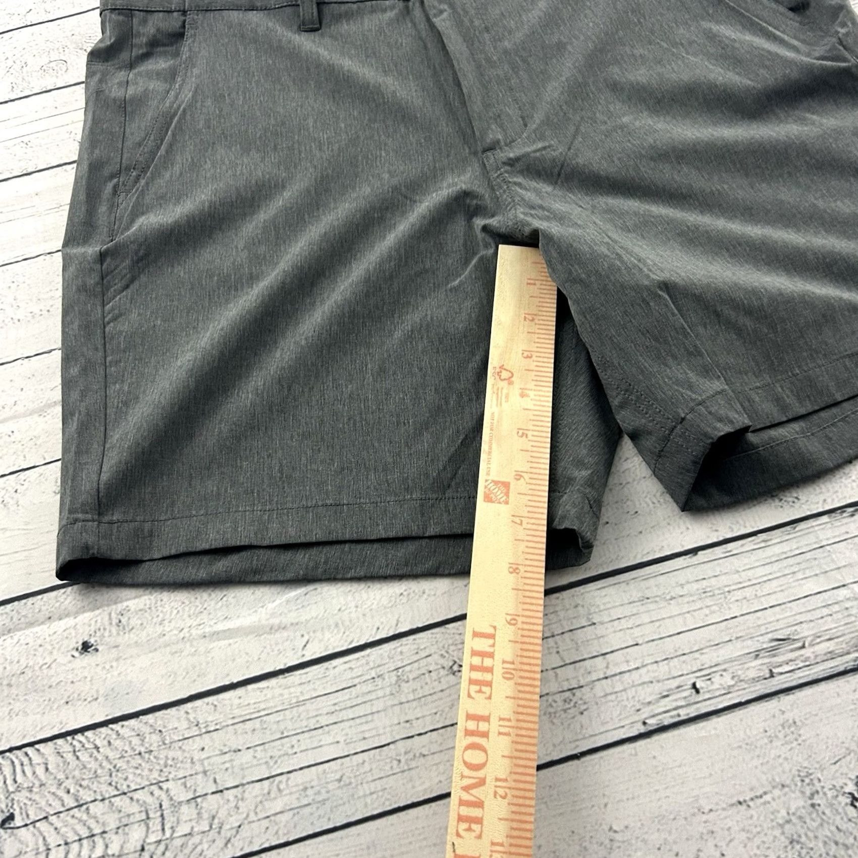 Vintage Free Fly Hybrid Short II 7" Inseam Heather Graphite Men's 36 Shirt? Size US 36 / EU 52 - 3 Thumbnail