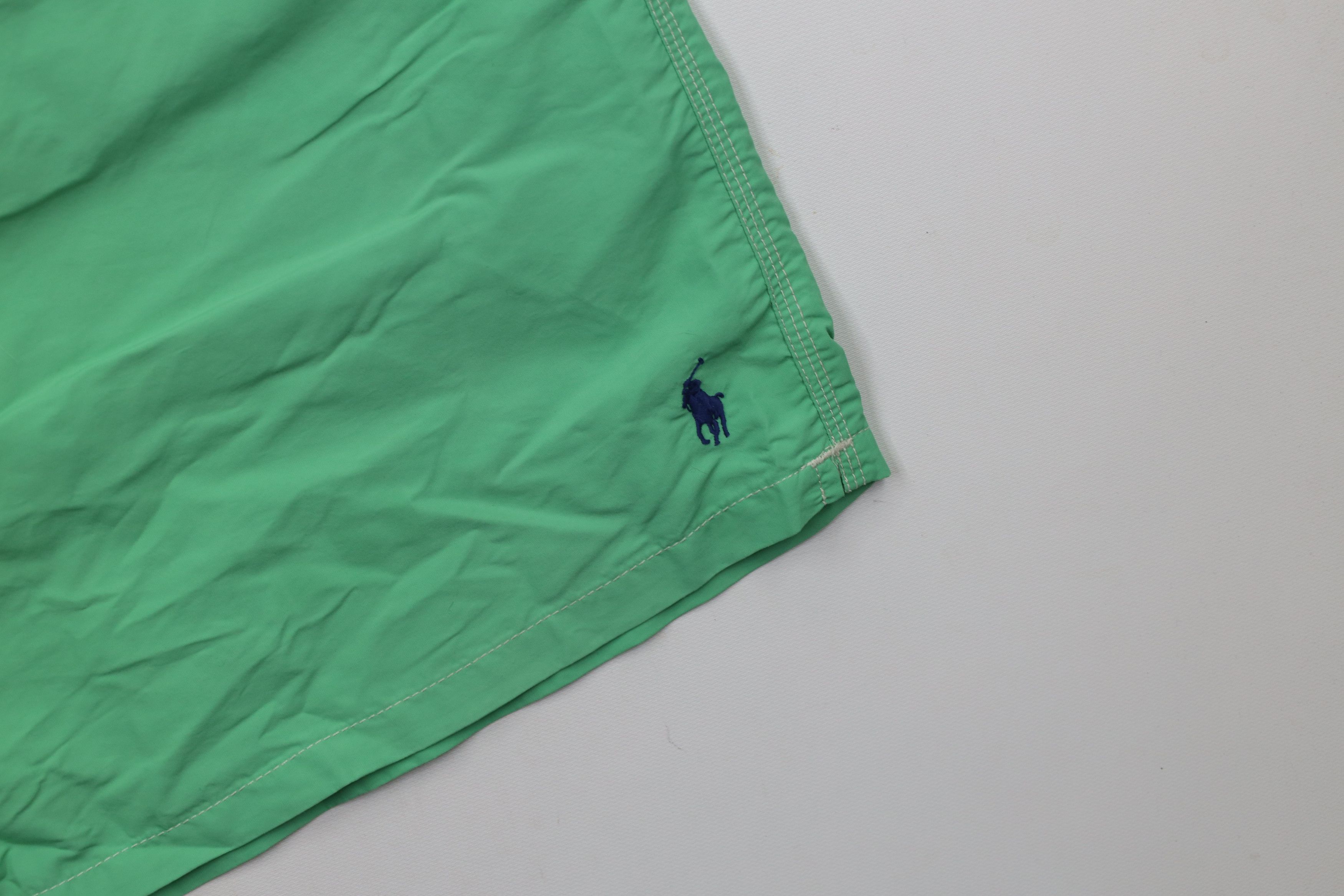 Ralph Lauren × Vintage Vintage Y2K Ralph Lauren Lined Swim Trunks Shorts Lime Green Size US 36 / EU 52 - 5 Thumbnail
