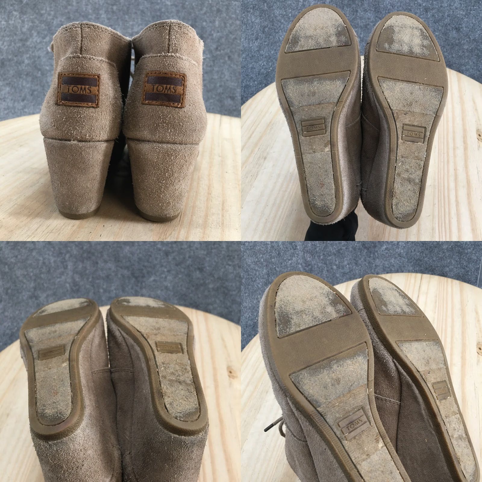 Toms TOMS Boots Womens 6.5 Two Eye Desert Wedge Ankle Bootie Brown Suede Lace Up Bootie Brown Mens Womens Shoes—Note: No, keep to original terms only. Size US 7 / IT 37 - 9 Thumbnail