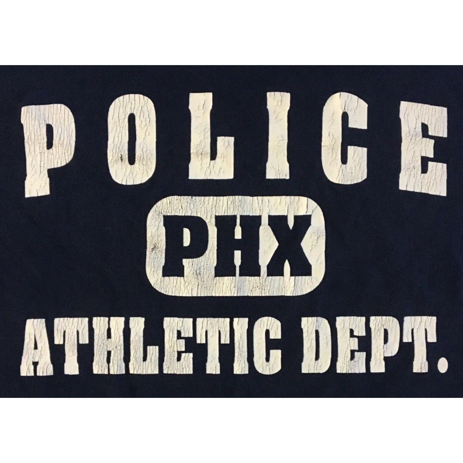Vintage VINTAGE 90s Phoenix Police Athletic Dept Shirt XL Navy Blue College Grunge Track University USA PFU PE Officer Men's Graphic Tee Size US XL / EU 56 / 4 - 2 Thumbnail