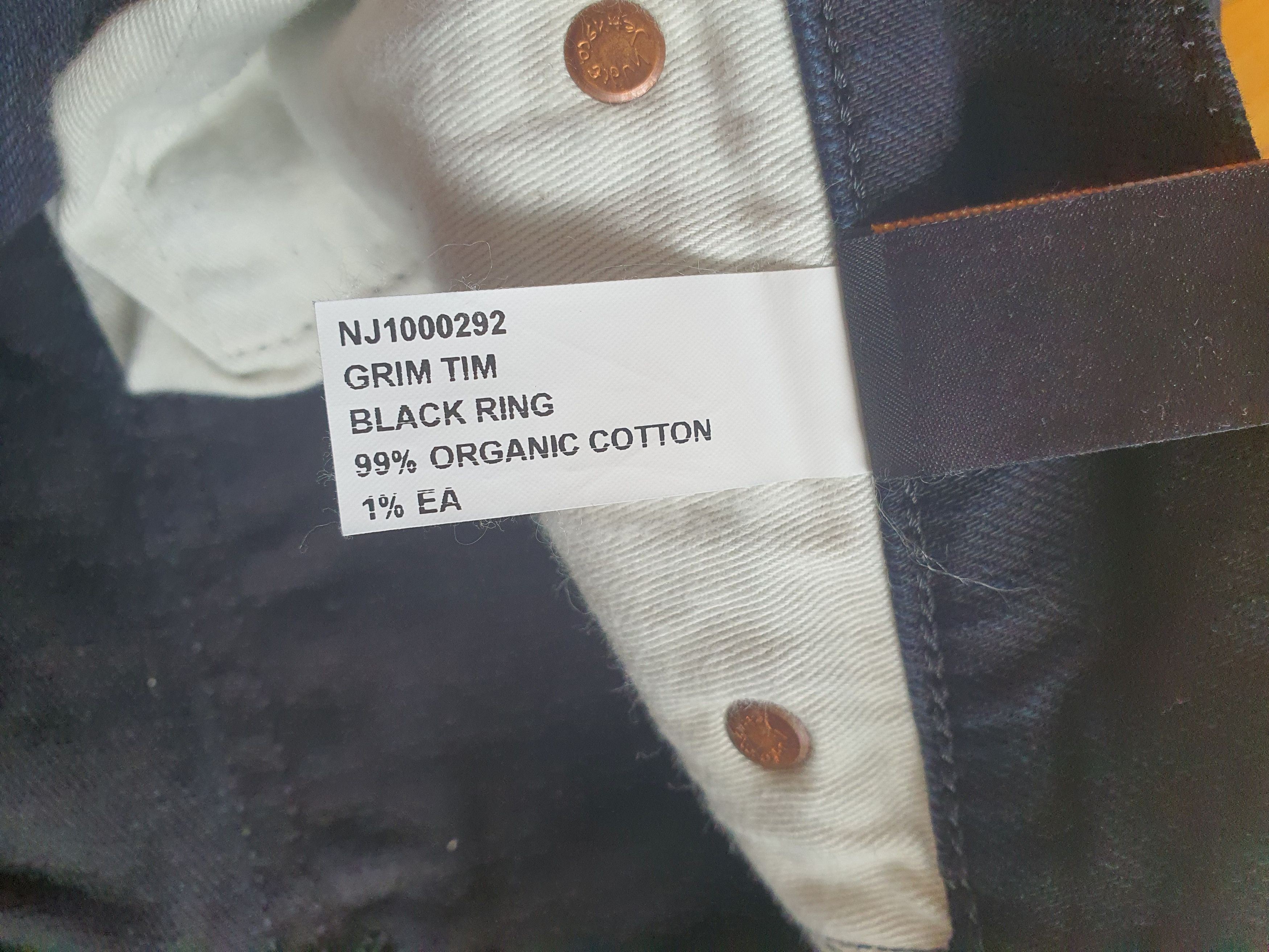 Nudie Jeans GRIM TIM BLACK RING (1000292) - Denim Jeans - W30 Size US 30 / EU 46 - 7 Thumbnail