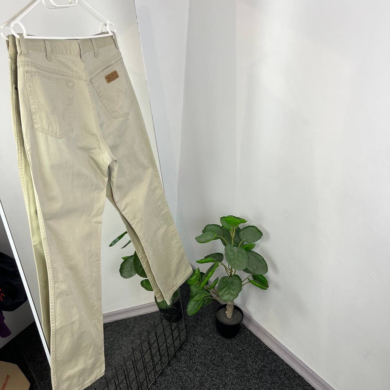 Wrangler Vintage Baggy Denim Pants Wrangler Jeans Y2k Beige Size US 33 - 1 Thumbnail
