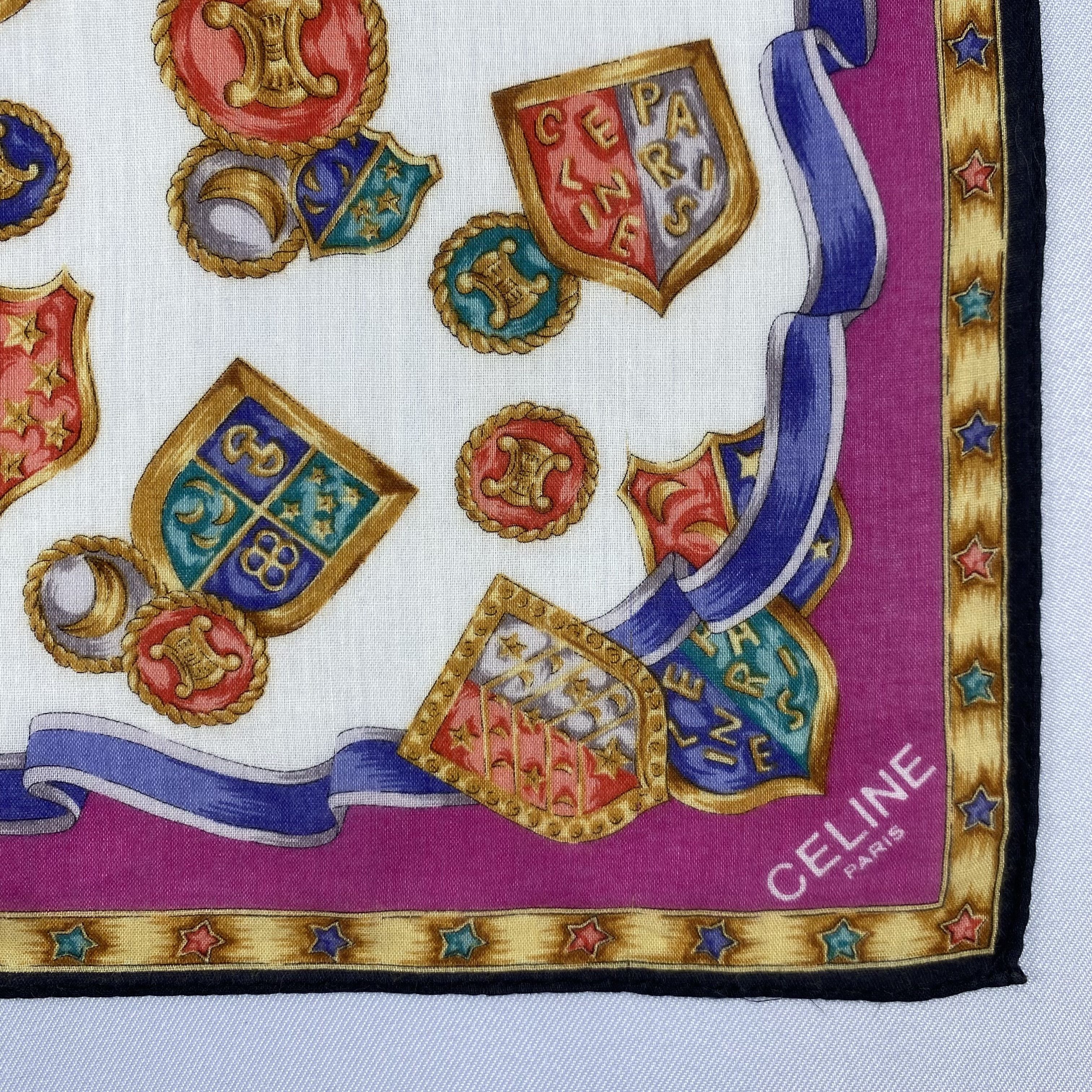 Celine Vintage Celine Handkerchief Neckerchief Bandana H013Q Size ONE SIZE - 3 Thumbnail