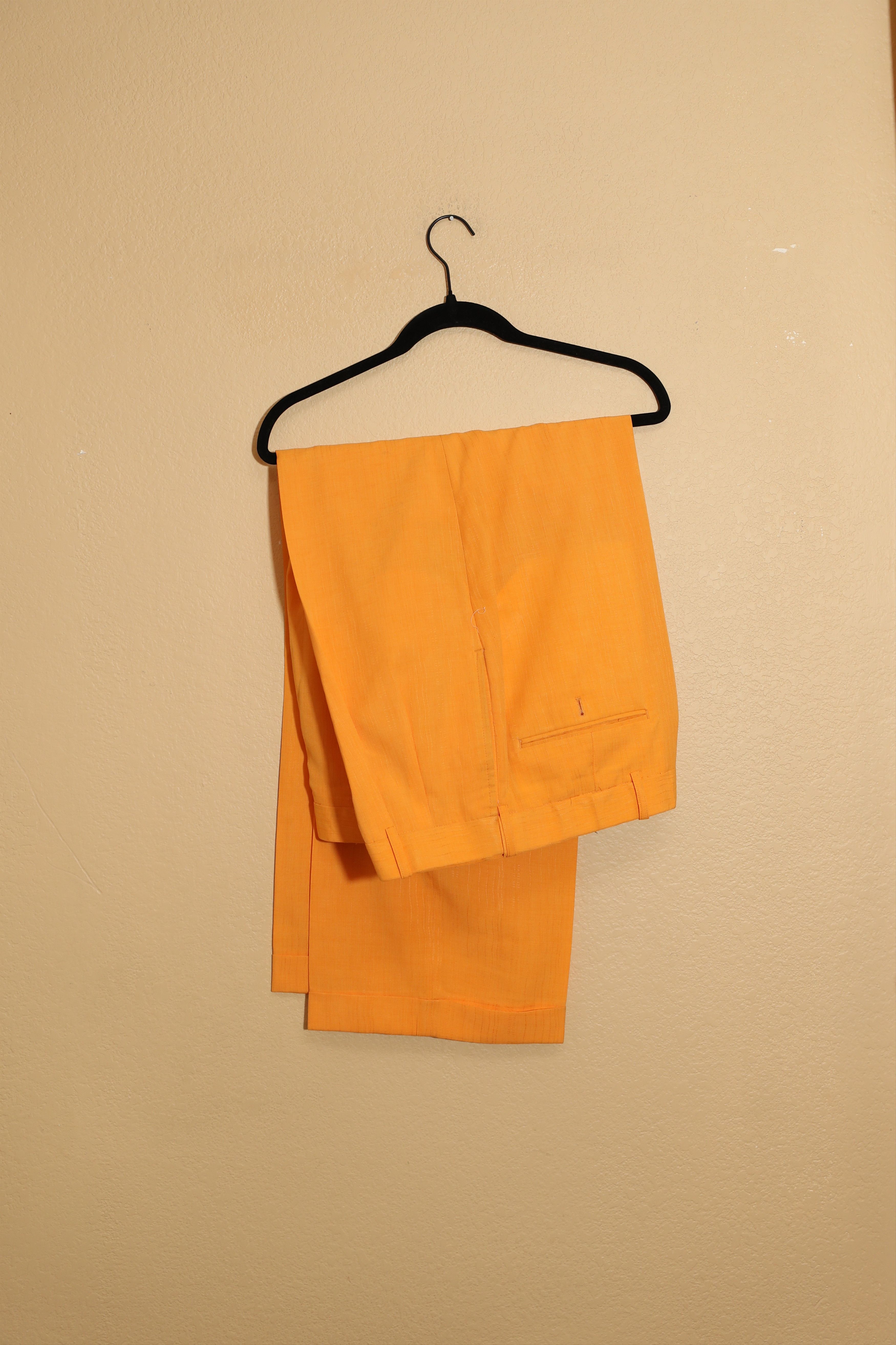 Other Il Canto Vintage Italian Orange Dress Pants (40) Size US 40 / EU 56 - 2 Thumbnail