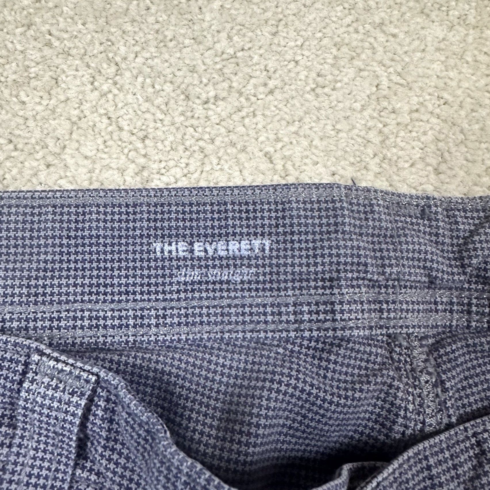 AG Adriano The Everett Slim Straight Jeans Mens 38x34 Purple Check
