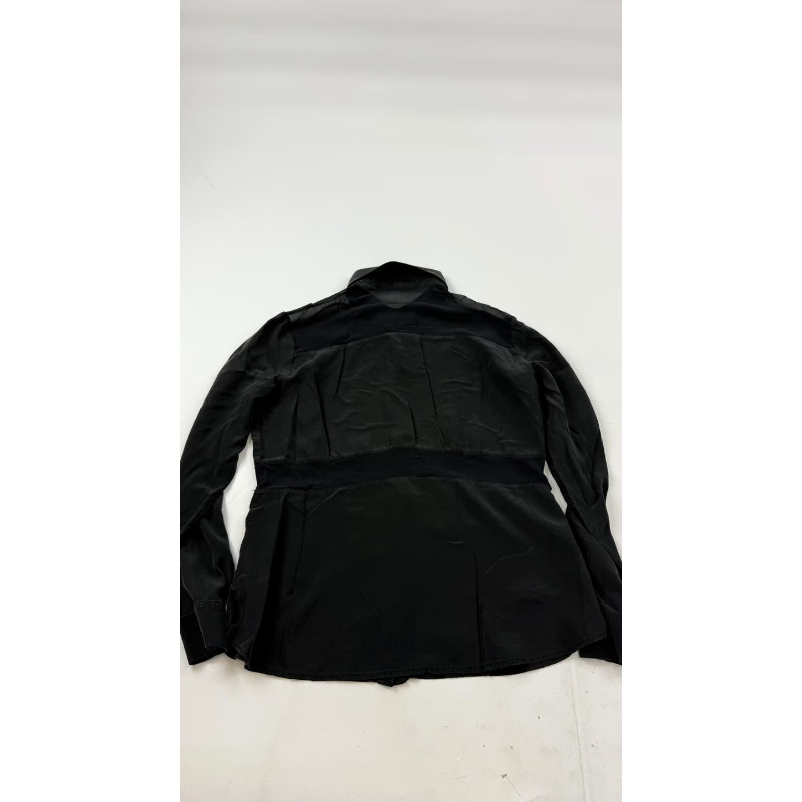 Vintage Super Fine Seventy Seven Shirt Womens Black Large Button Front Long Sleeve Top Size L / US 10 / IT 46 - 5 Thumbnail