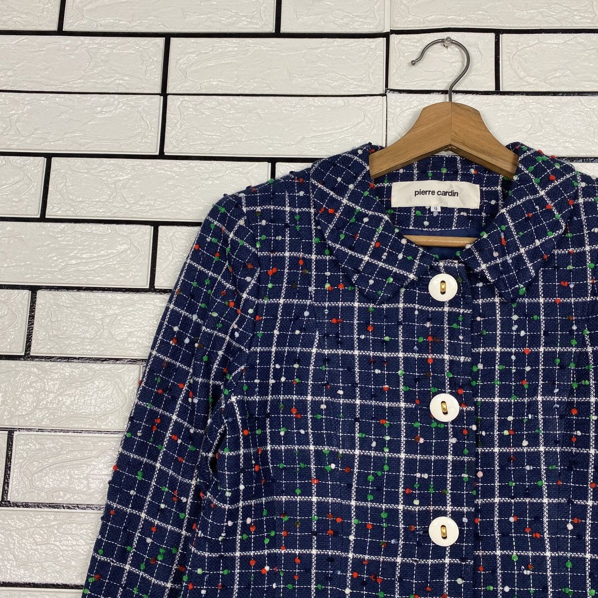 Pierre Cardin 📌Vintage Tweed Jacket Button Pierre Cardin Size M / US 6-8 / IT 42-44 - 8 Thumbnail