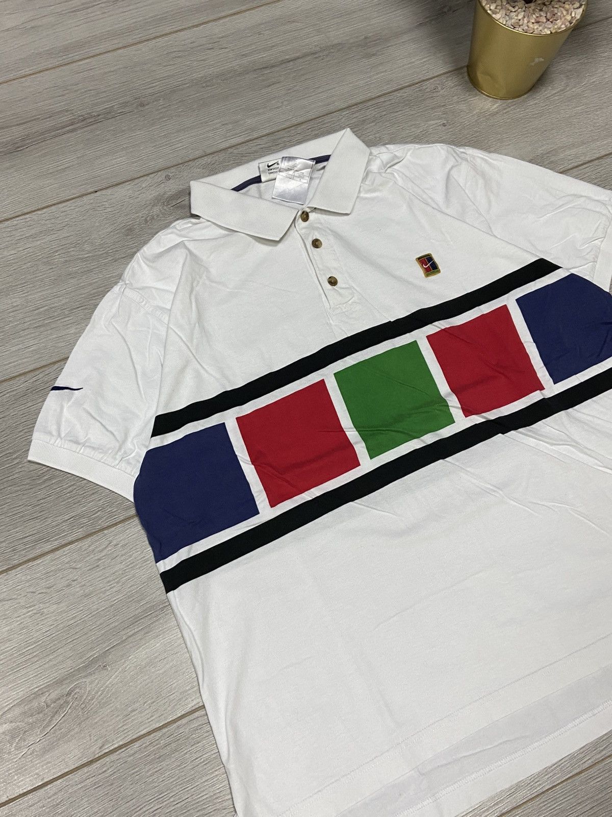 Nike Nike court vintage polo shirt challenge Size US L / EU 52-54 / 3 - 2 Thumbnail