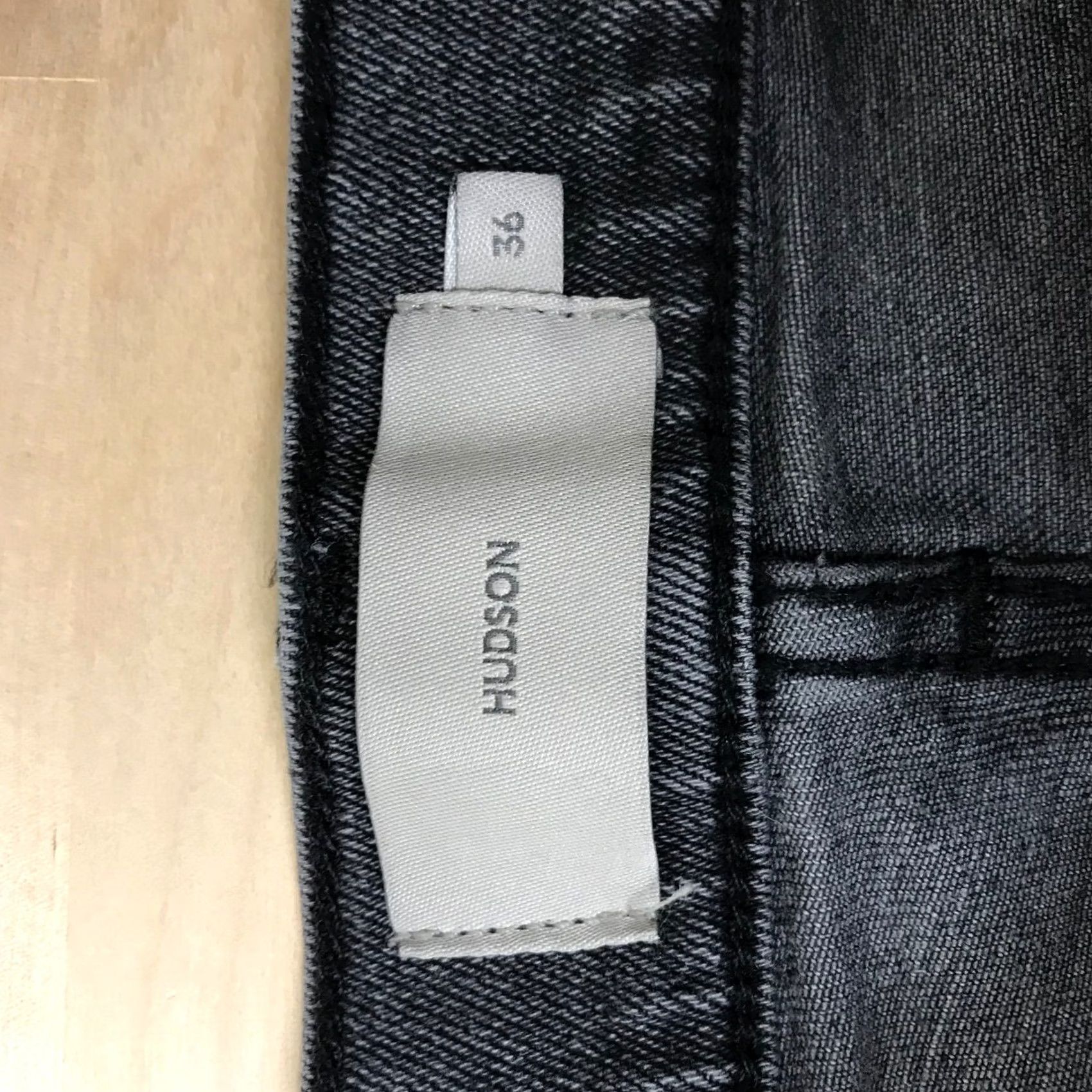 Hudson HUDSON Jeans Men Dark Gray Wash Straight Leg Classic Denim Size 36 Regular Inseam 35 Size US 36 / EU 52 - 7 Thumbnail