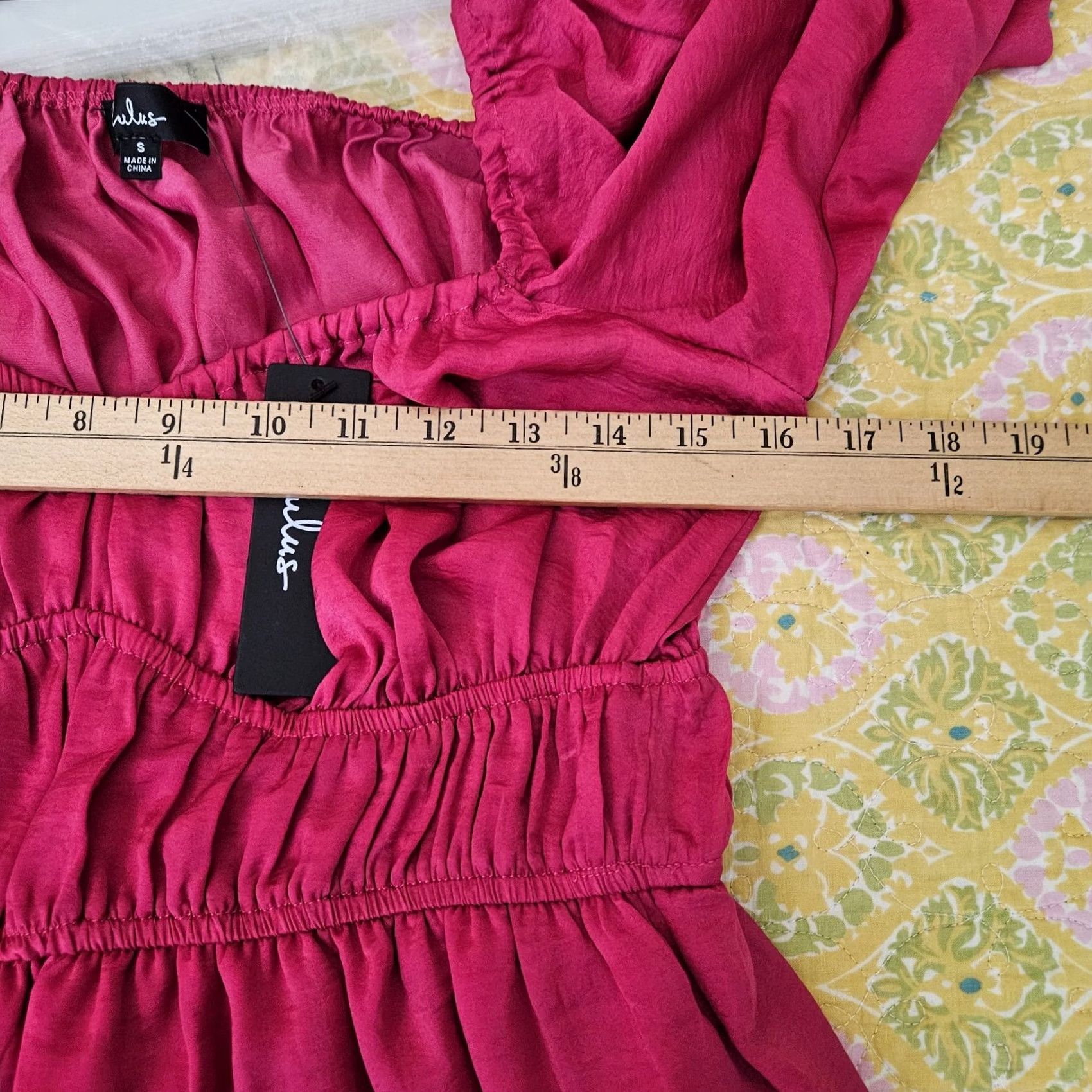 Lulus LULUS Romper Women’s Pink Balloon Sleeve Short Size S Casual Bohemian Colorful Wide-Leg Size 28" / US 6 / IT 42 - 3 Thumbnail