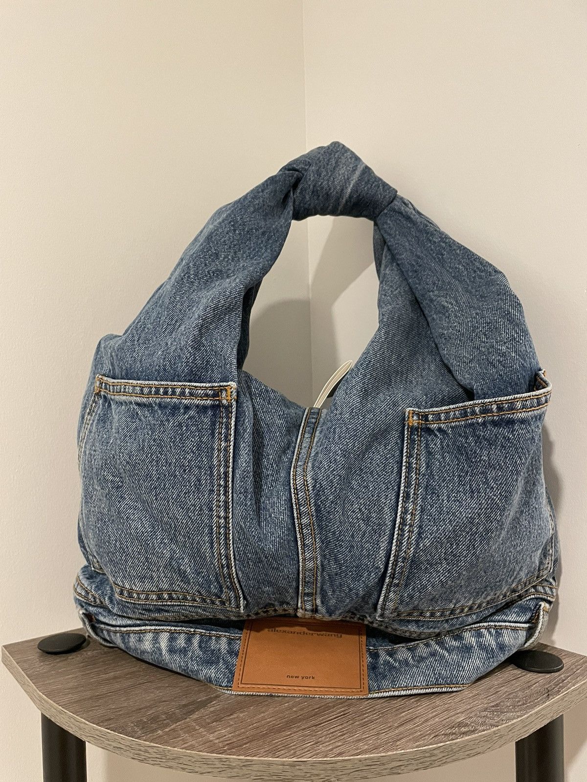 Alexander Wang Alexander Wang Zipped Denim Hobo Bag Size ONE SIZE - 5 Thumbnail