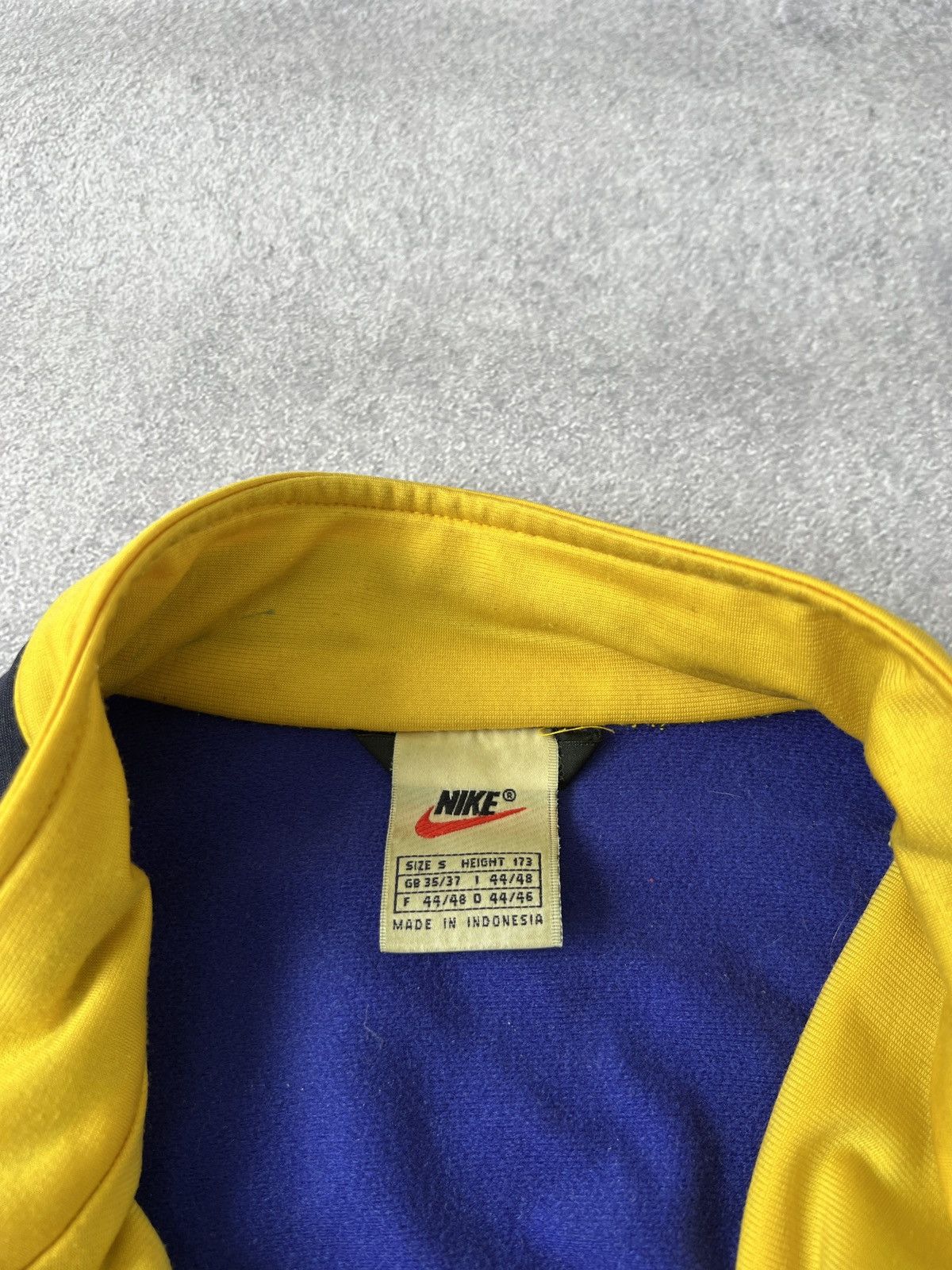 Nike × Vintage Vintage Nike Tracksuit Blue Yellow Retro Style Big Logo Size US S / EU 44-46 / 1 - 9 Thumbnail