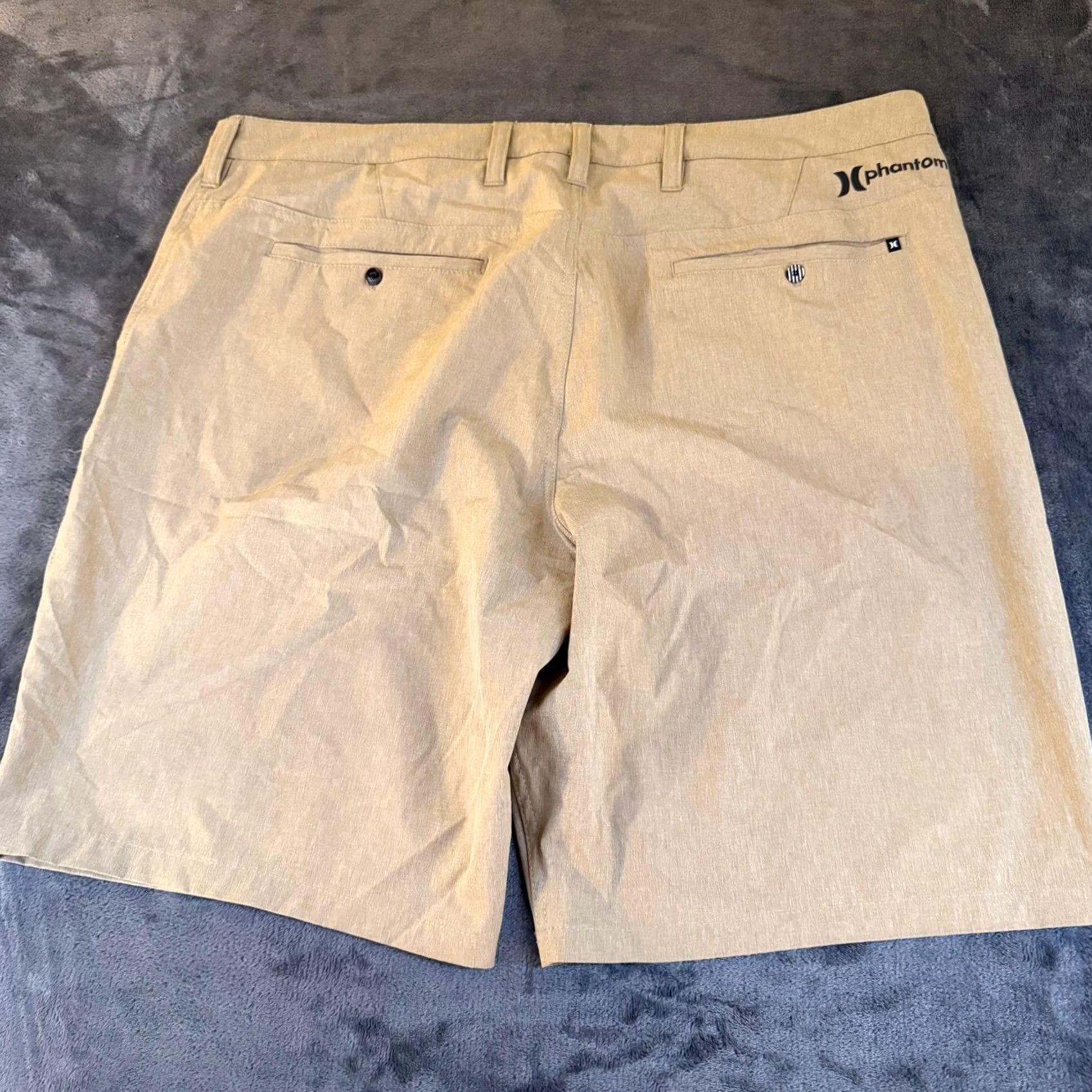 Hurley Hurley Phantom Hybrid Shorts Mens 38" Khaki Beach Casual Everyday Stretch Lightweight Quick Dry Pockets Breathable Chino 10" Inseam Regular Size US 38 / EU 54 - 4 Thumbnail