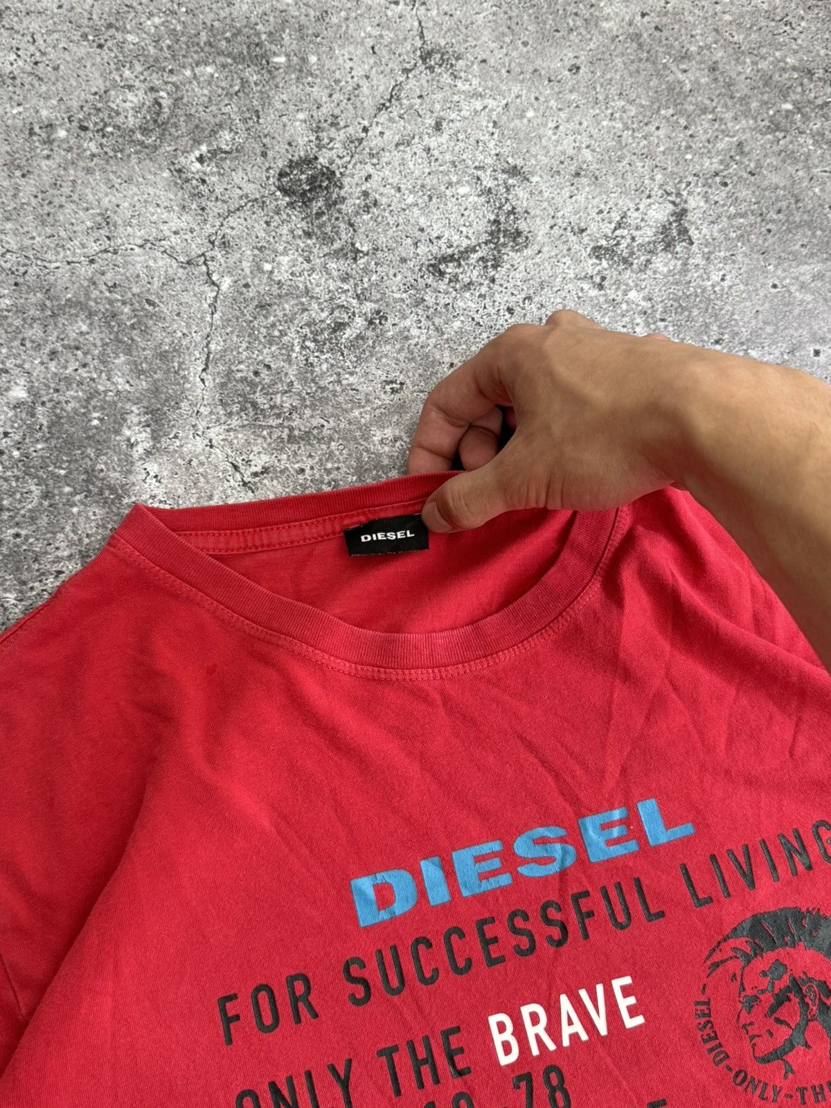 Diesel × Vintage Vintage Diesel Y2K big logo faded t-shirt Size US XL / EU 56 / 4 - 5 Thumbnail