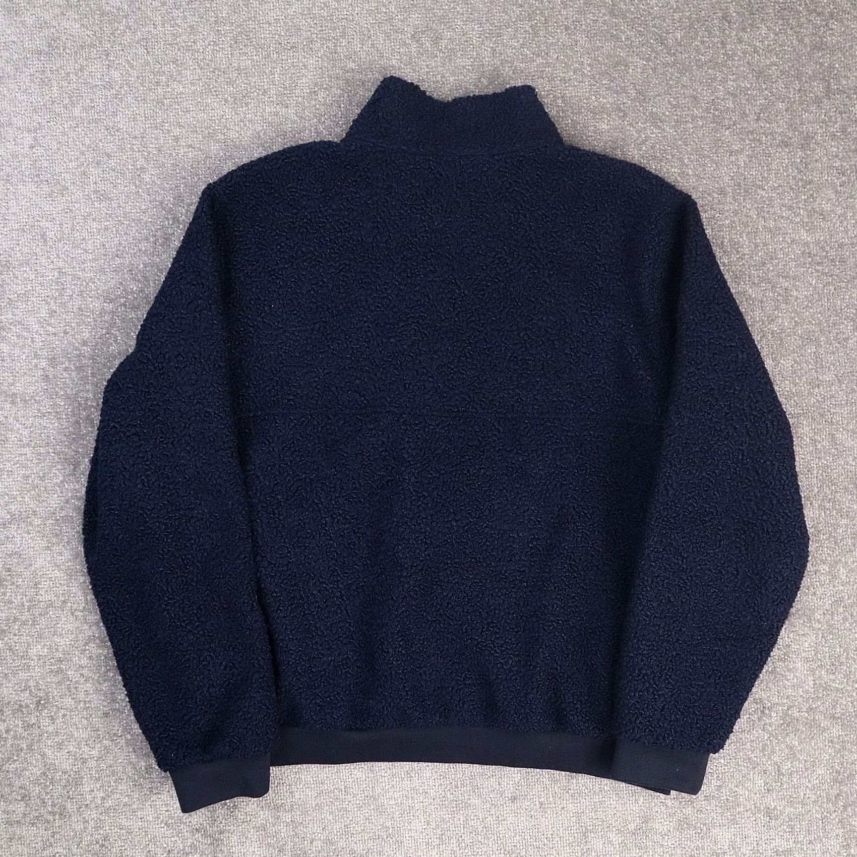 Lands' End Lands' End Sherpa Fleece XL Dark Blue 1/2 Snap Long Sleeve Jacket Sweatshirt Mens Size US XL / EU 56 / 4 - 2 Thumbnail