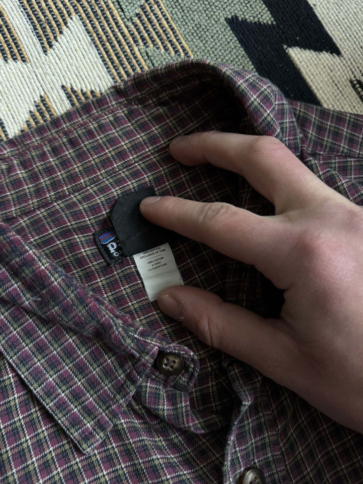 Patagonia Vintage 90’s Patagonia Organic Cotton ButtonUp Flannel Shirt Size US M / EU 48-50 / 2 - 10 Thumbnail