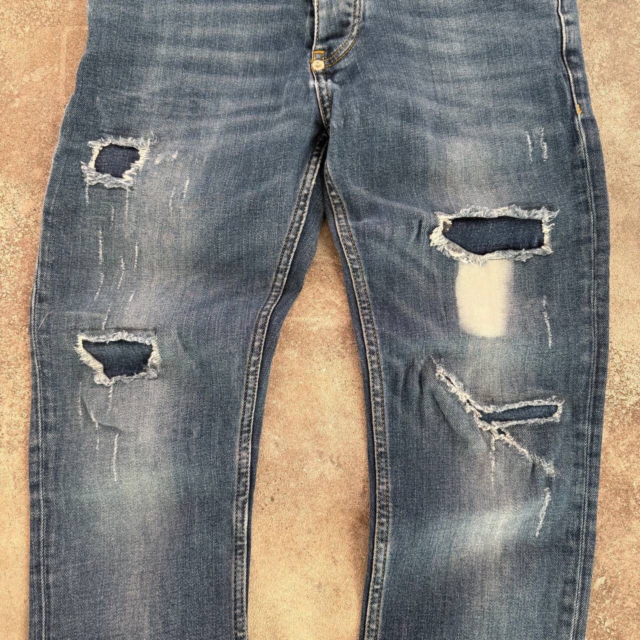 Dsquared2 × Vintage Dsquared2 Vintage Slim Fit Distressed Denim Jeans Size 28" / US 6 / IT 42 - 9 Thumbnail